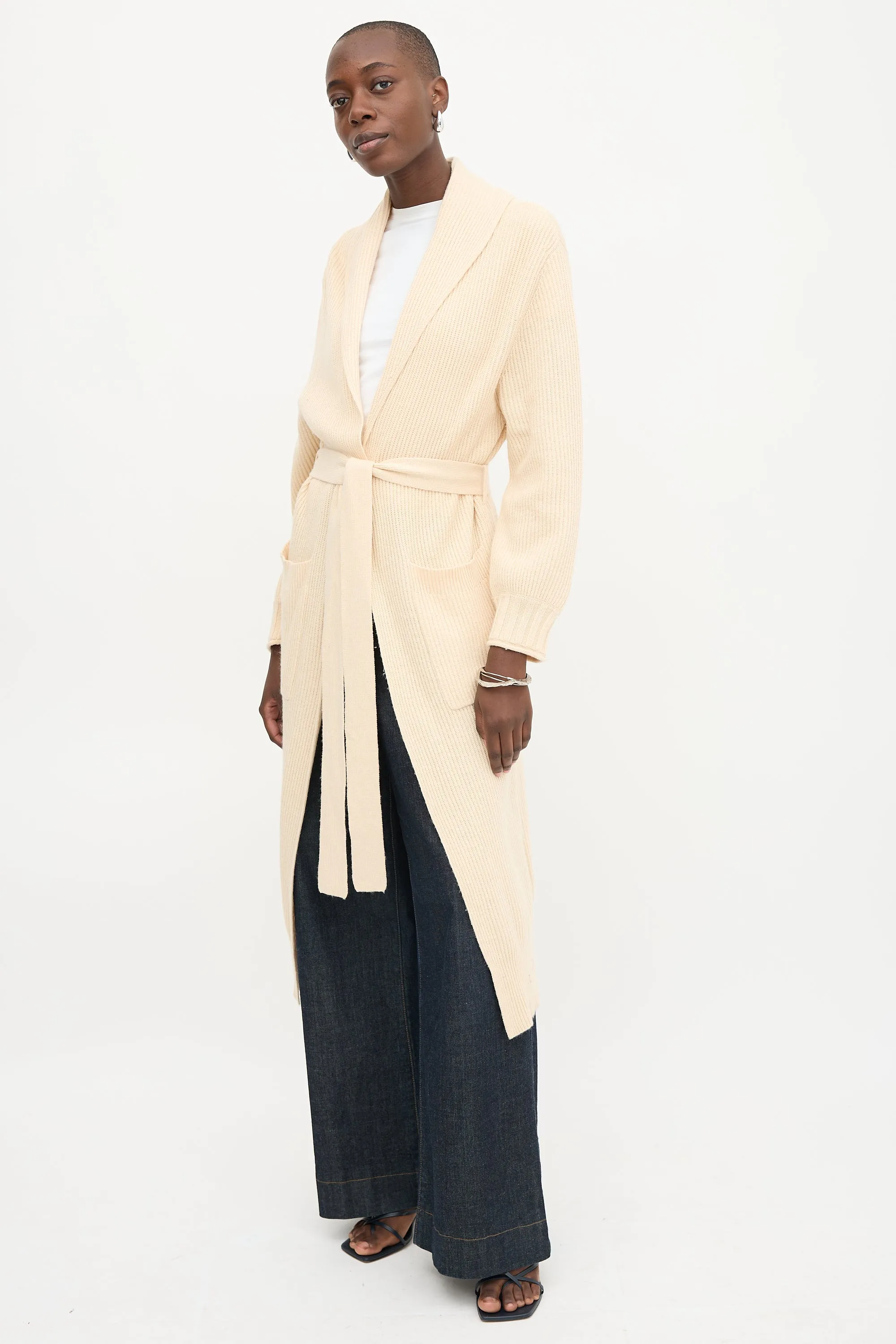 Wool Isabel Long Cardigan sold by VSP Consignment product image thumbnail 3