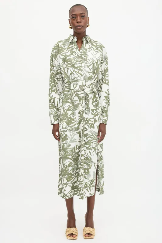 Floral Tie Shirt Dress made by Brunello Cucinelli