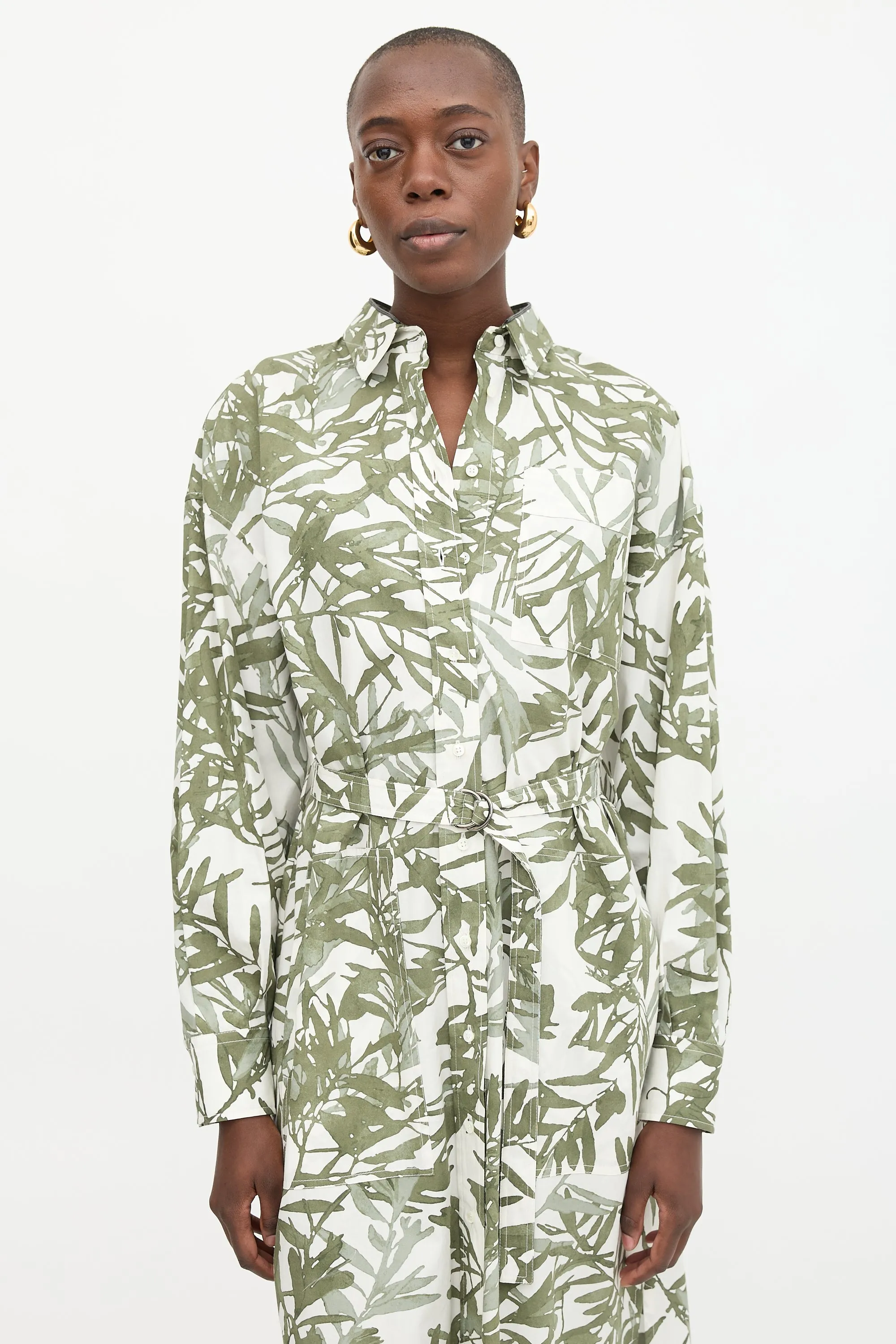 Floral Tie Shirt Dress sold by VSP Consignment product image thumbnail 2