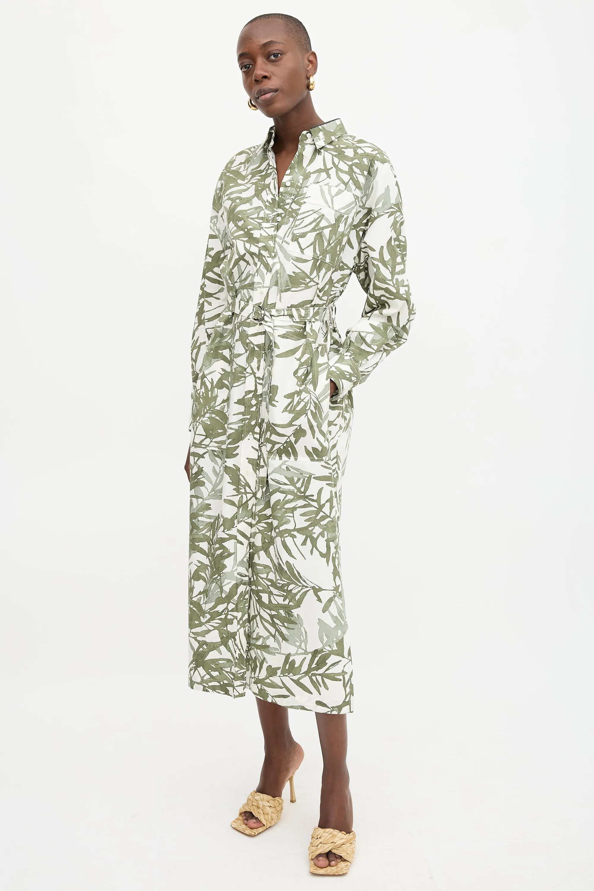 Floral Tie Shirt Dress sold by VSP Consignment product image thumbnail 3