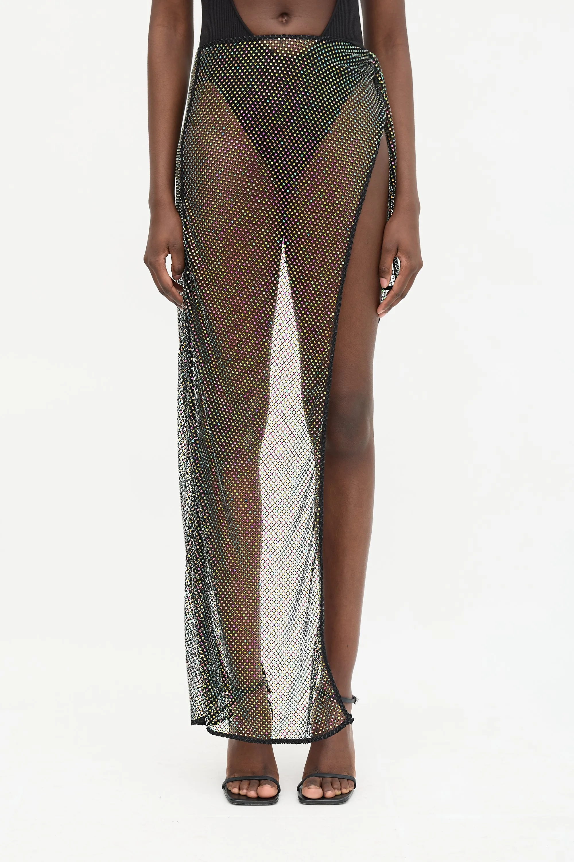 Crystal Mesh Sarong Skirt sold by VSP Consignment