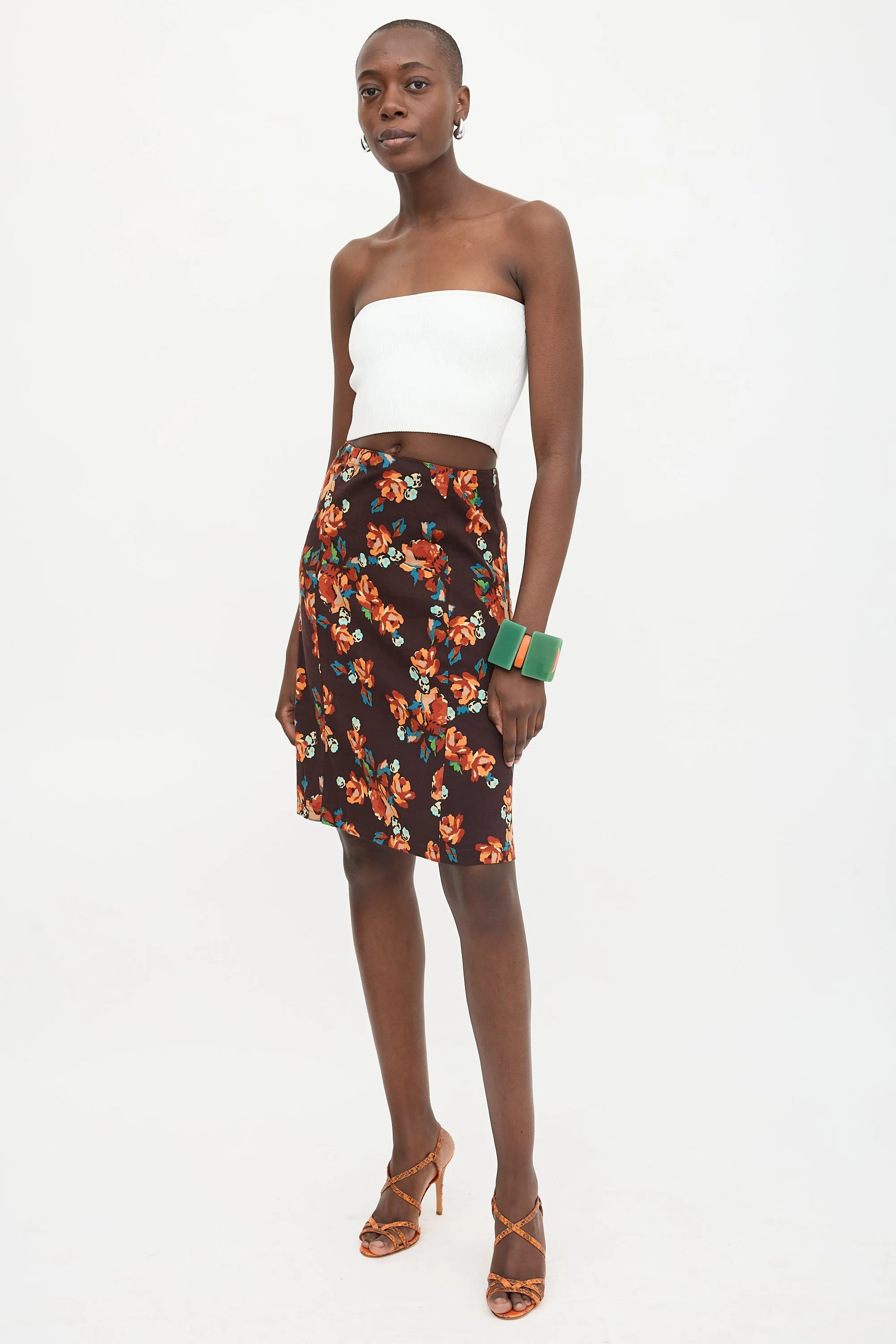 Floral Midi Skirt sold by VSP Consignment product image thumbnail 2