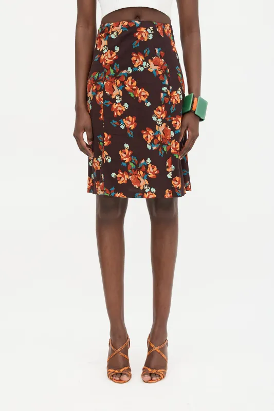 Floral Midi Skirt made by Dries Van Noten