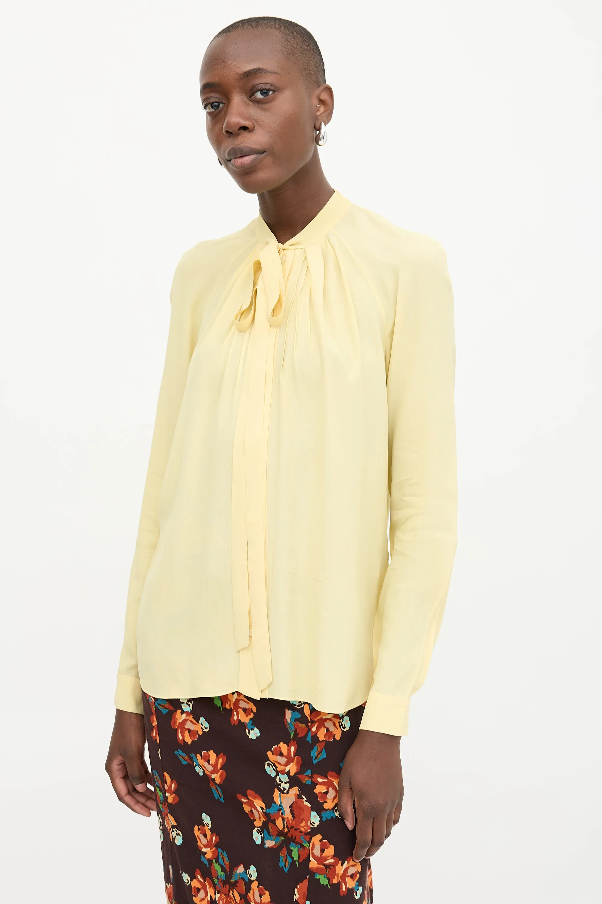 Silk Tie Blouse sold by VSP Consignment product image thumbnail 3