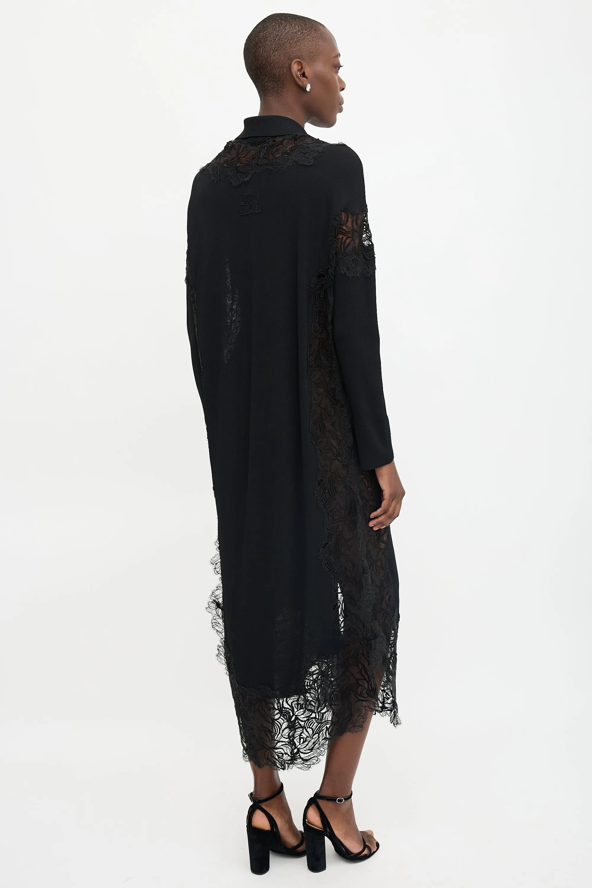 Knit & Lace Embellished Dress sold by VSP Consignment product image thumbnail 4