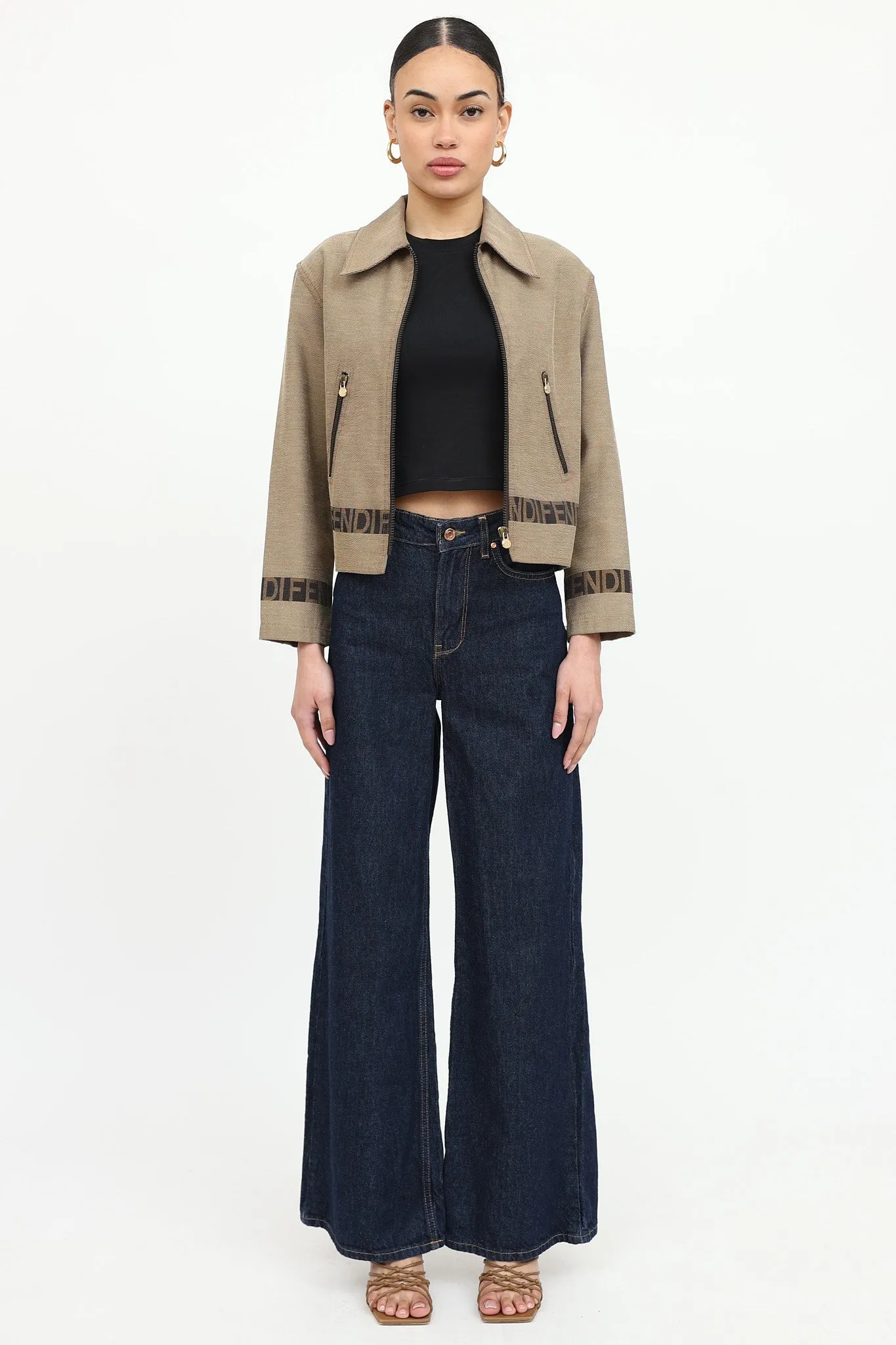 Logo Zip Jacket sold by VSP Consignment product image thumbnail 2