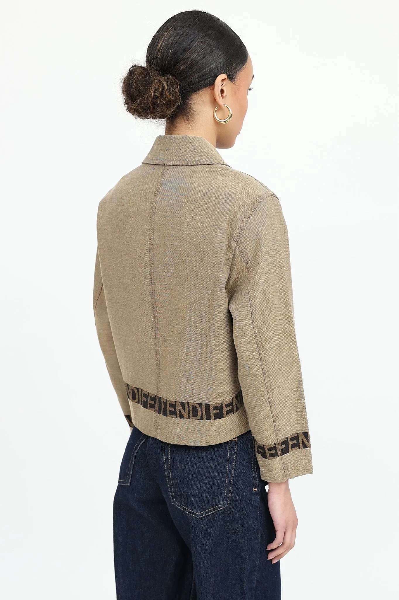 Logo Zip Jacket sold by VSP Consignment product image thumbnail 4