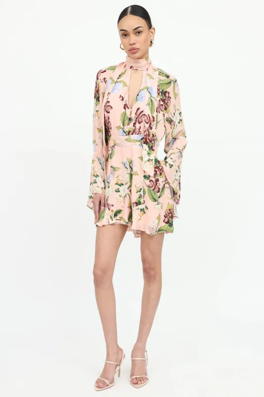 Floral Cutout Romper made by NICHOLAS