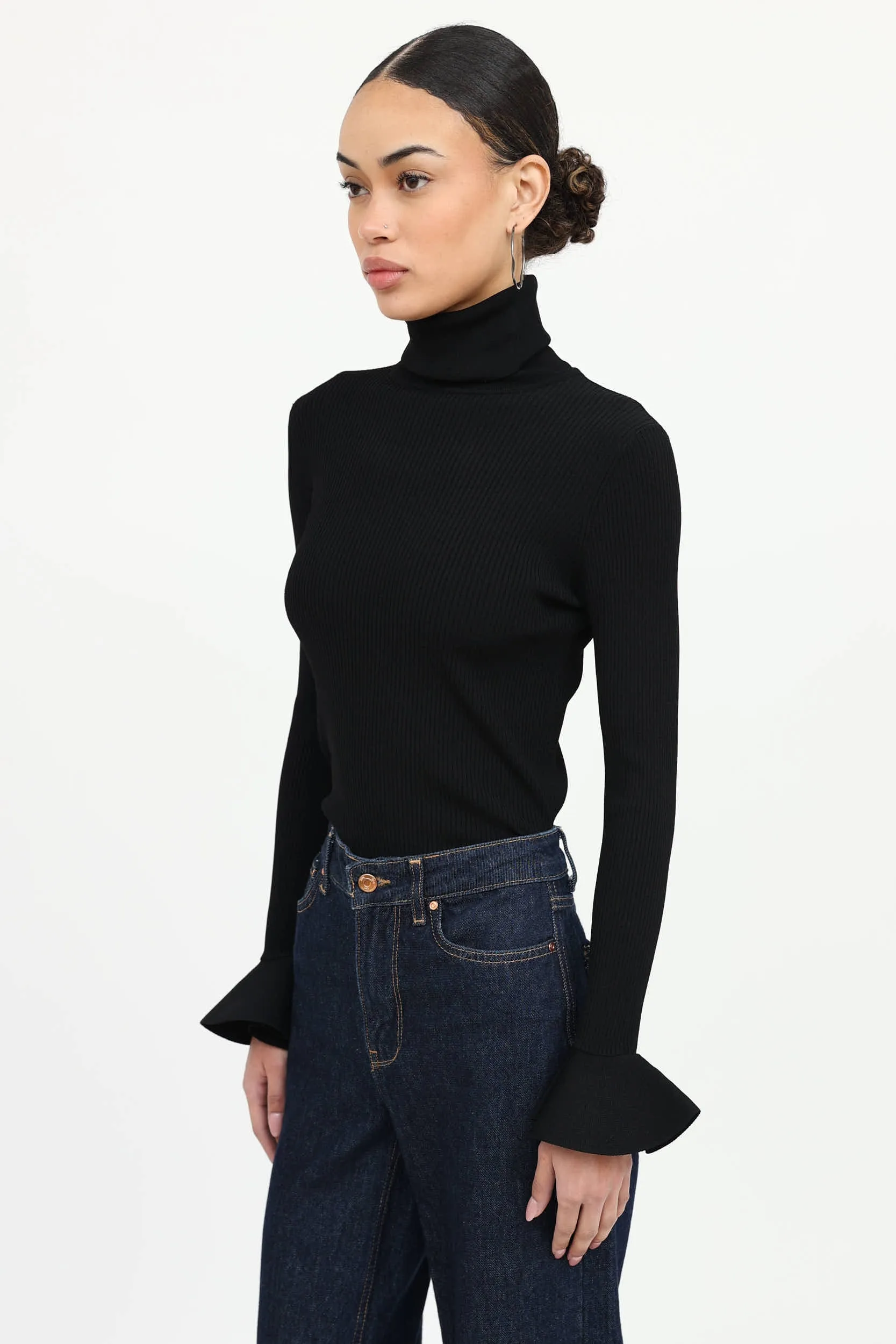 Turtleneck Ribbed Top sold by VSP Consignment product image thumbnail 3