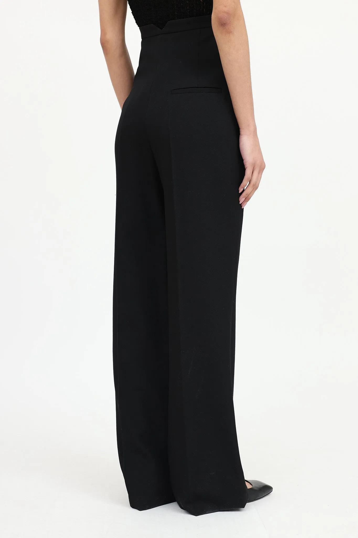 Wool Button Wide Leg Pant sold by VSP Consignment product image thumbnail 4
