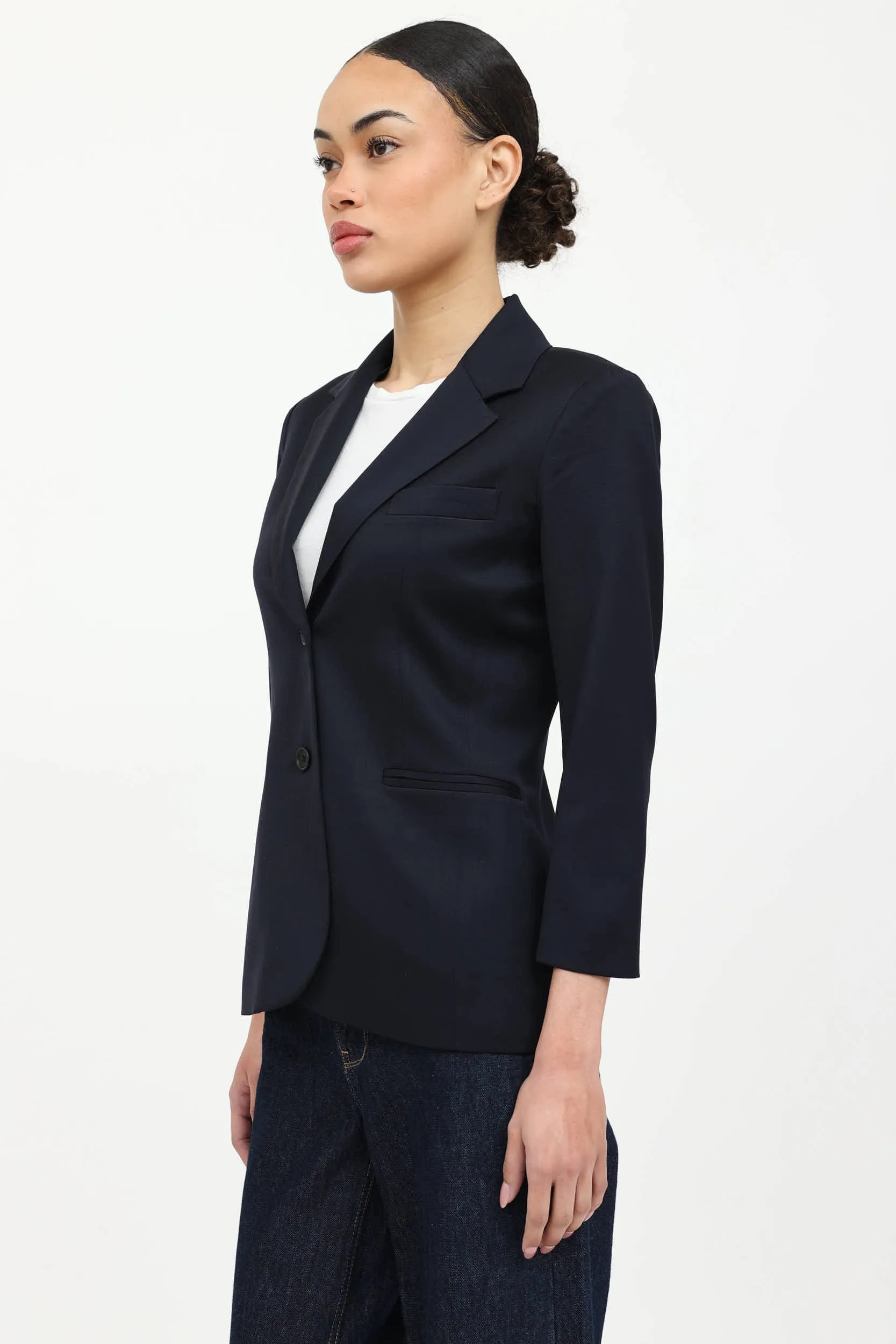 Wool Single Breasted Blazer sold by VSP Consignment product image thumbnail 3