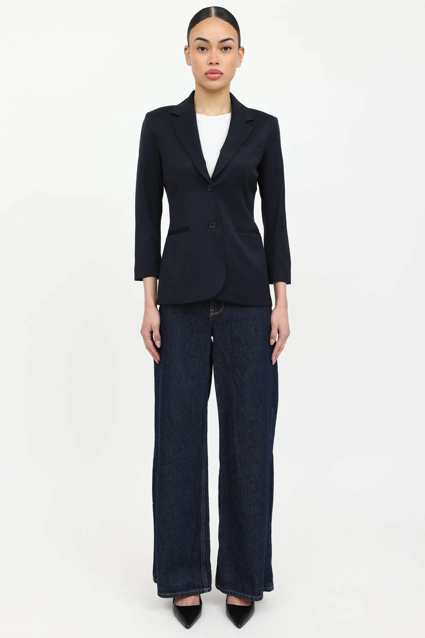 Wool Single Breasted Blazer sold by VSP Consignment product image thumbnail 2