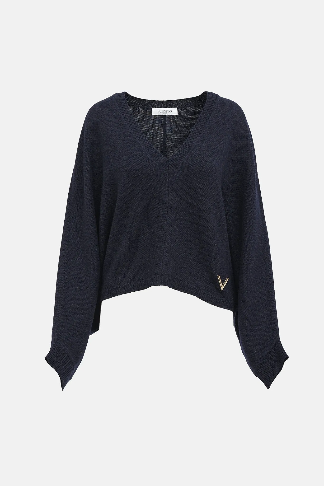 Cashmere Knit V-Neck Sweater sold by VSP Consignment