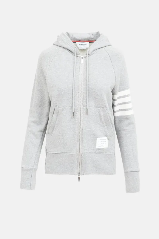 4-Bar Zip Hoodie made by Thom Browne