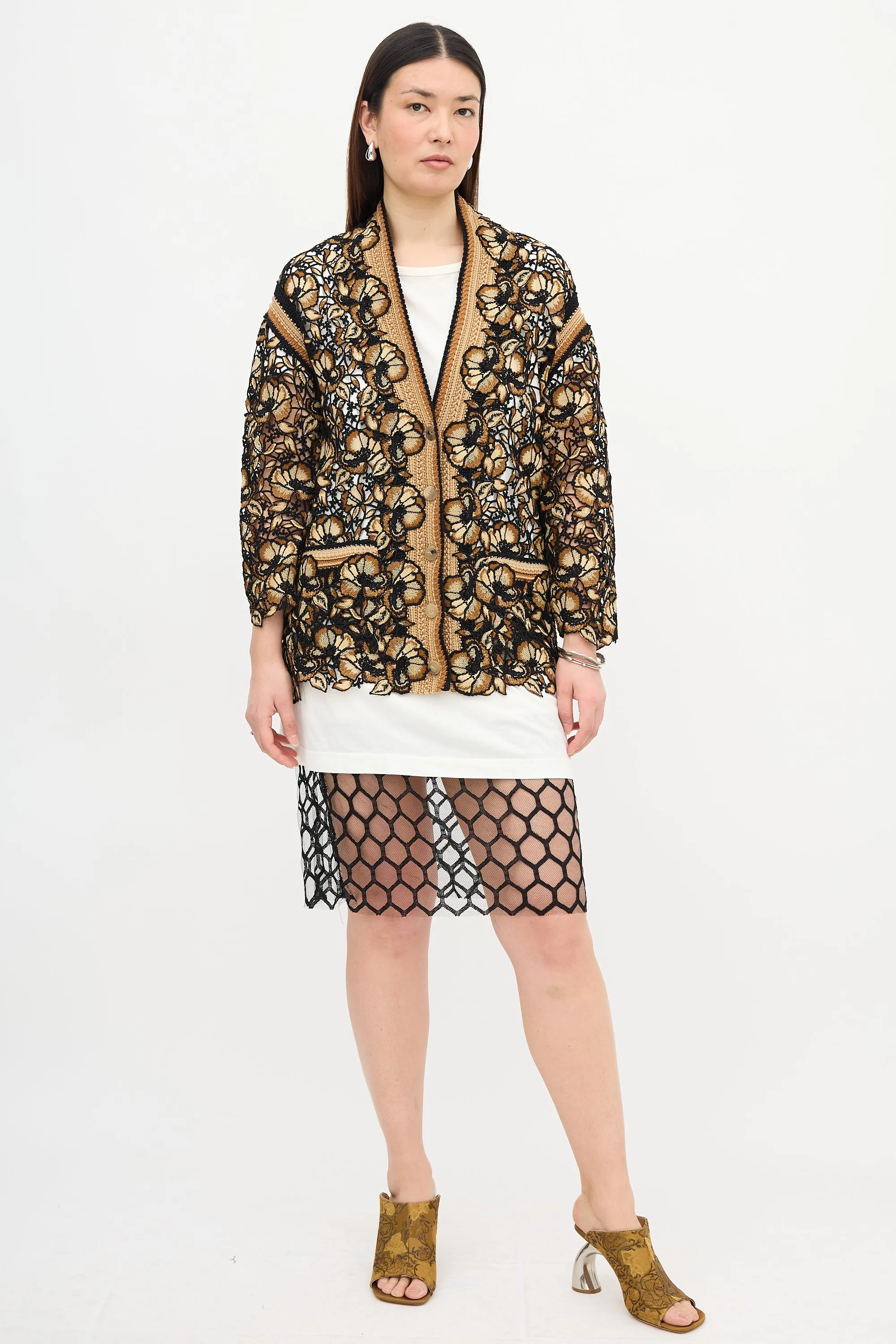 Floral Guipure Lace Cardigan sold by VSP Consignment product image thumbnail 2