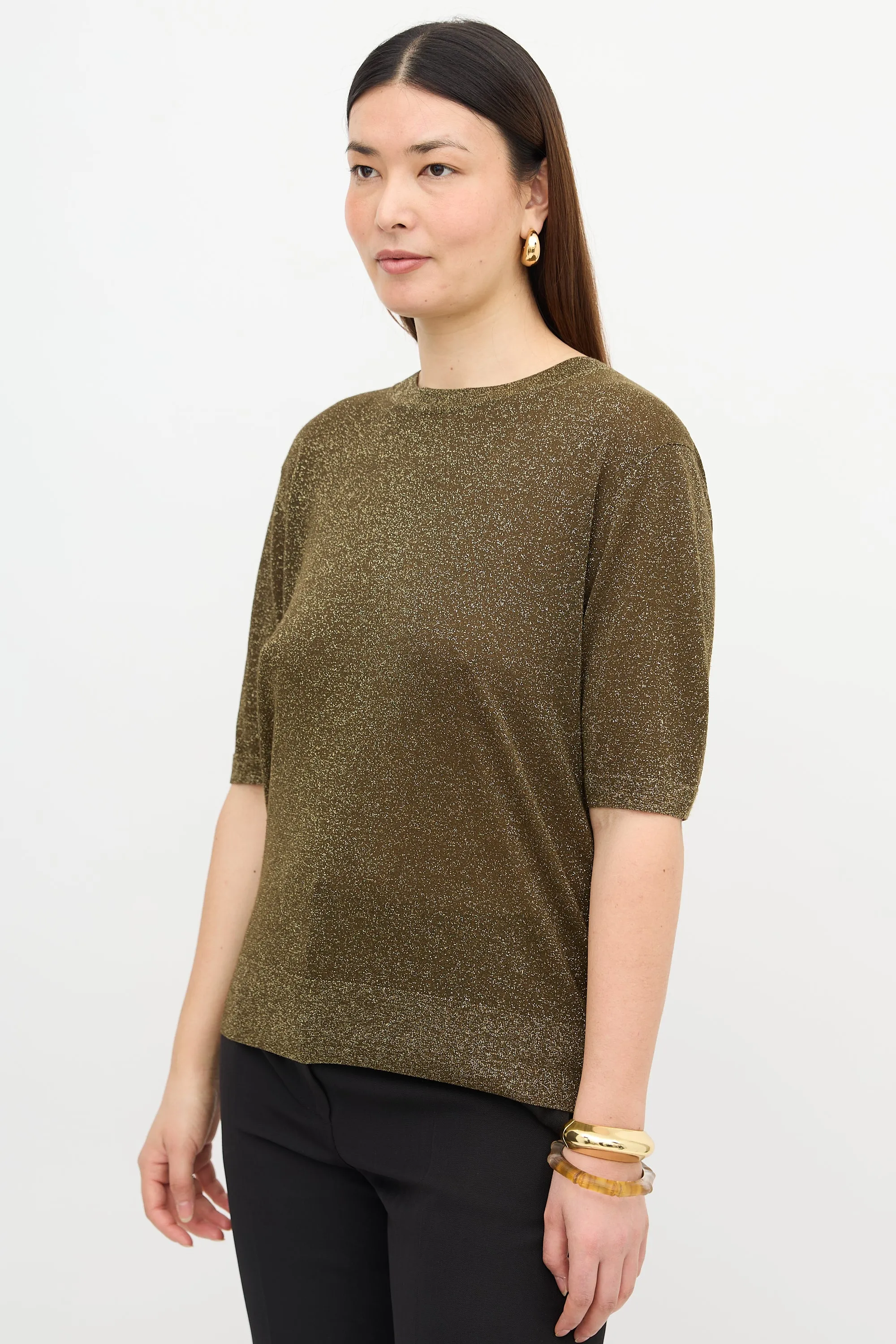 Metallic Knit Top sold by VSP Consignment product image thumbnail 3