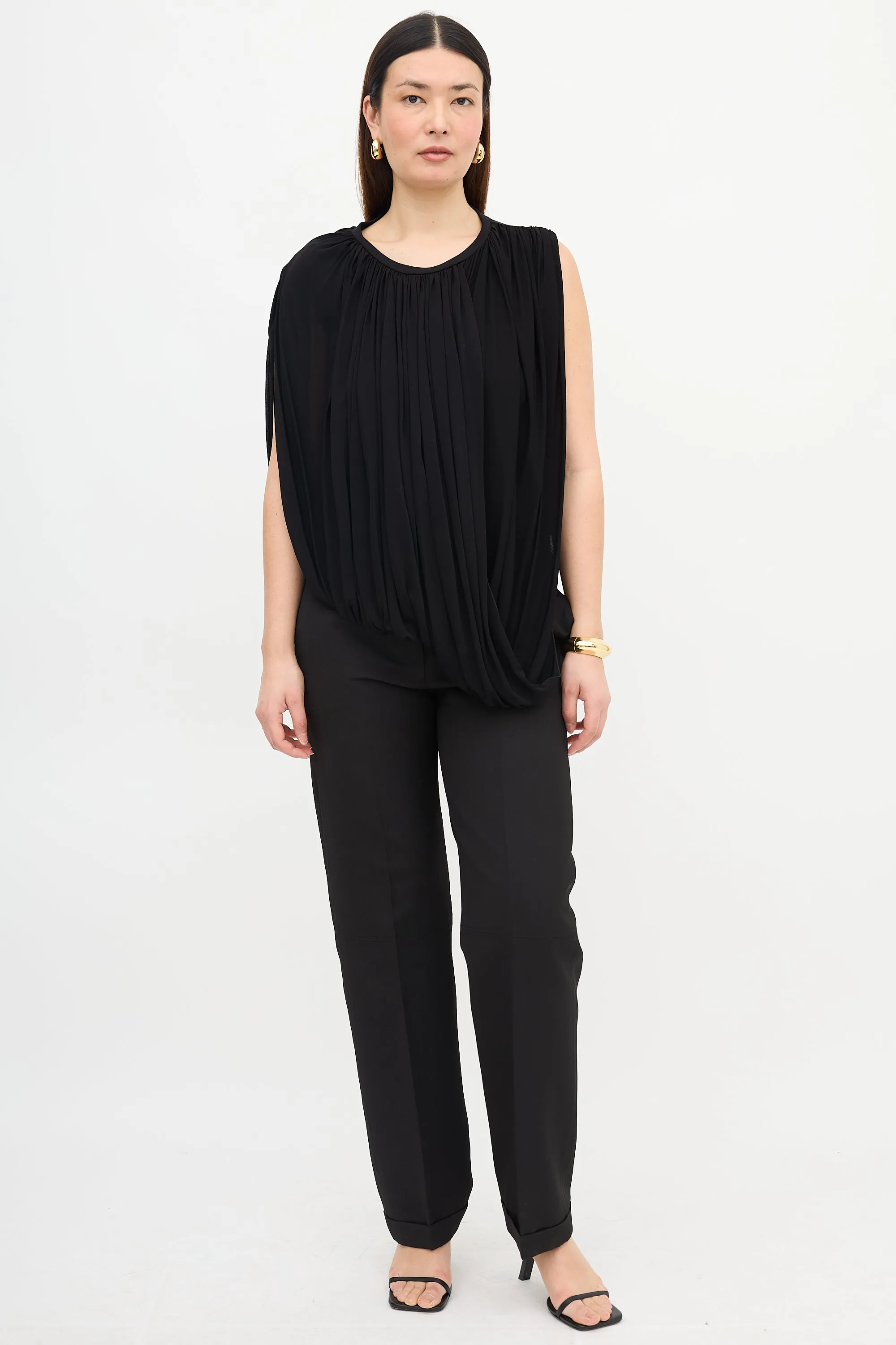 Asymmetric Draped Top sold by VSP Consignment product image thumbnail 2