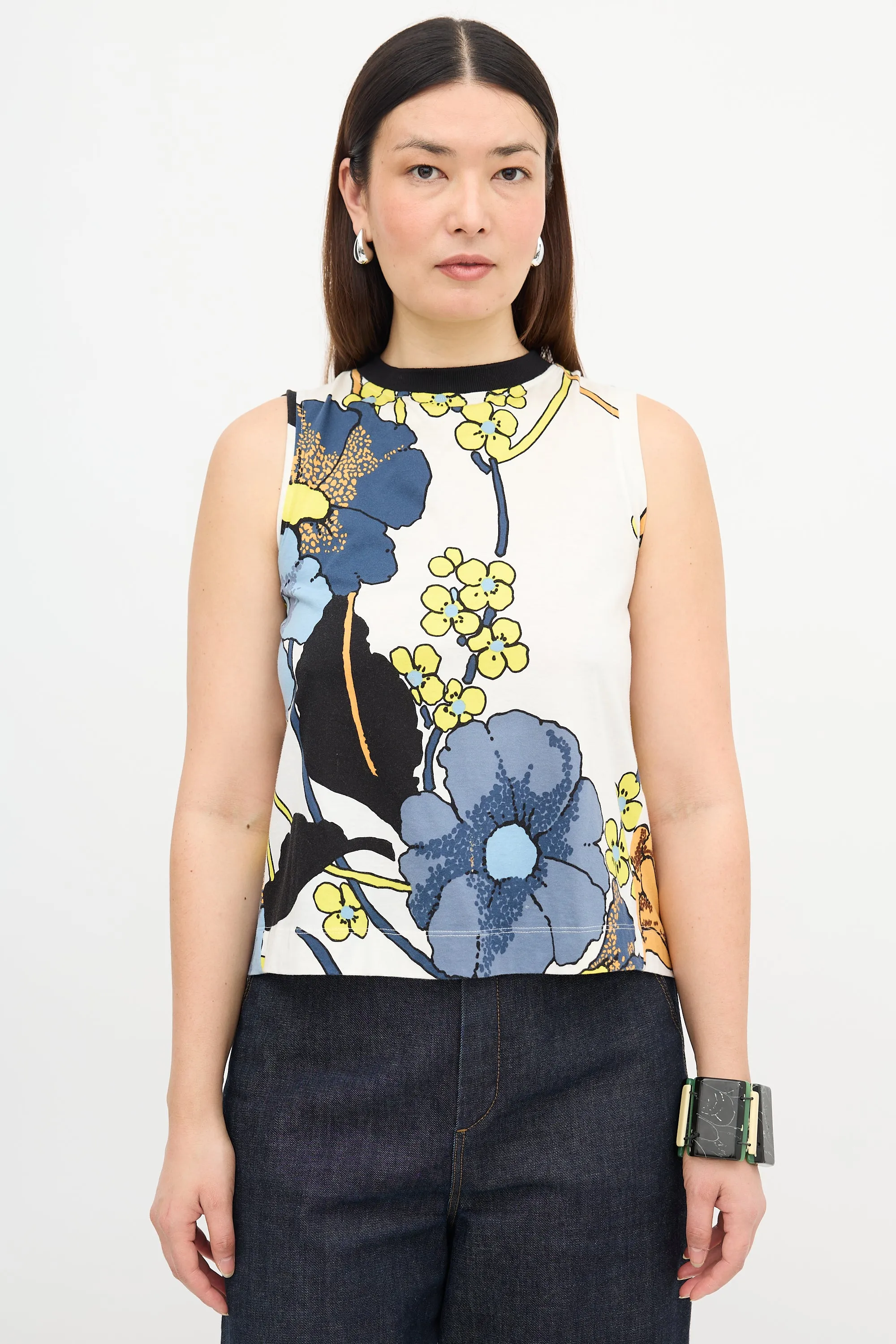 Floral Sleeveless Top sold by VSP Consignment