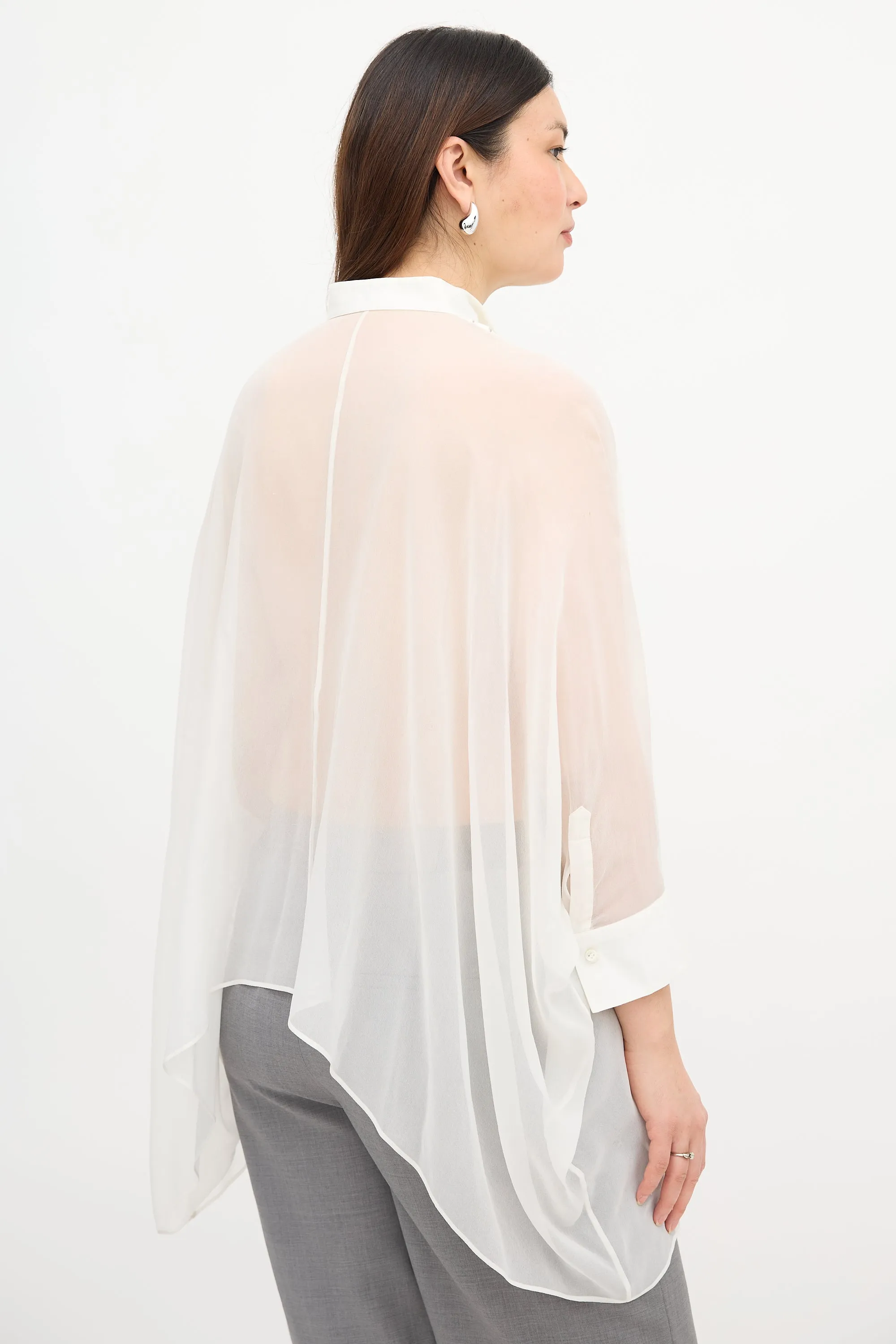 Sheer Monili Yoke Blouse sold by VSP Consignment product image thumbnail 4