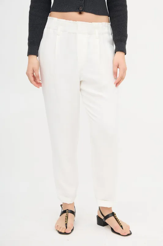 Linen Tapered Trouser made by Brunello Cucinelli