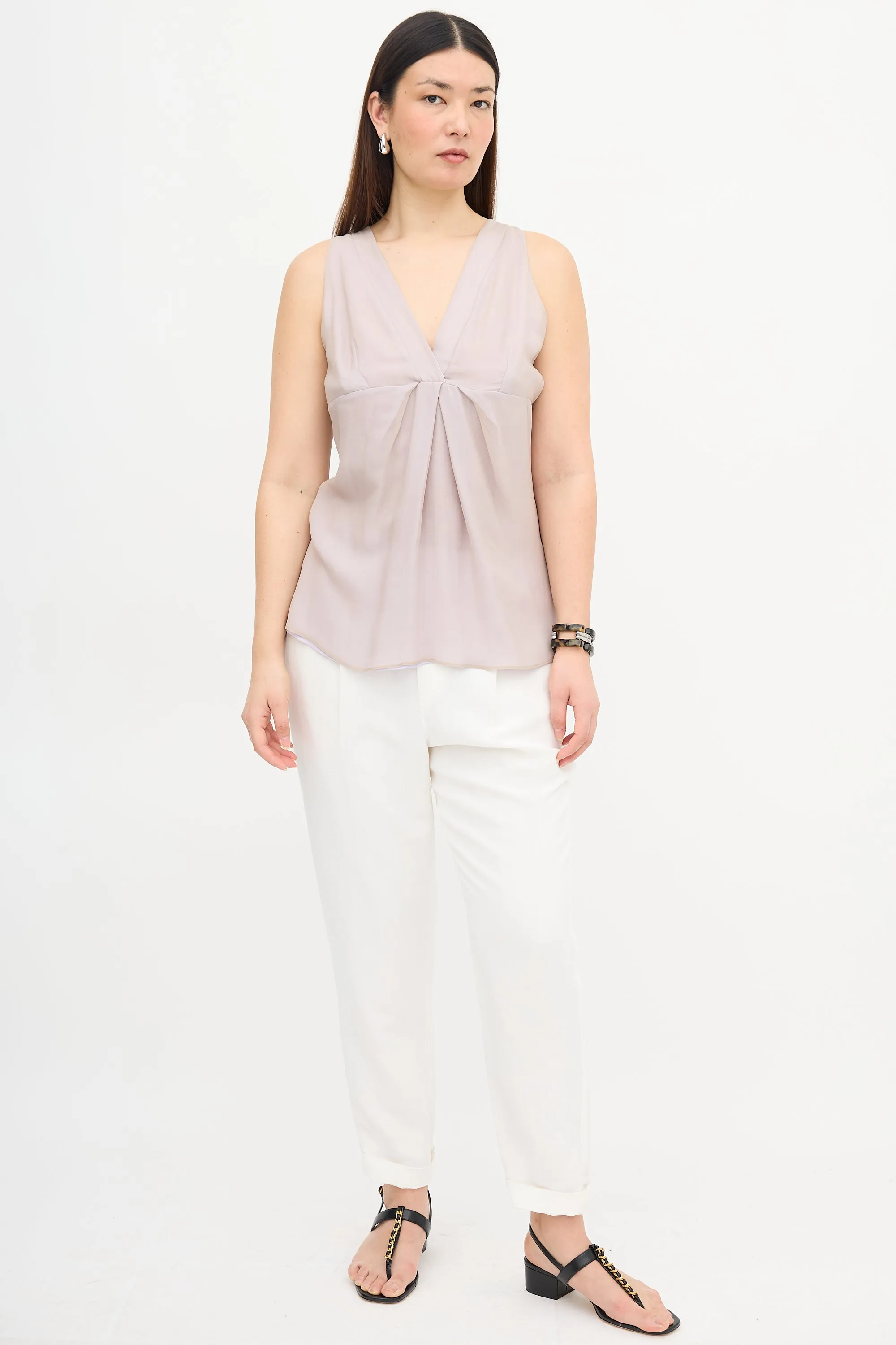 Silk Front Blouse sold by VSP Consignment product image thumbnail 2