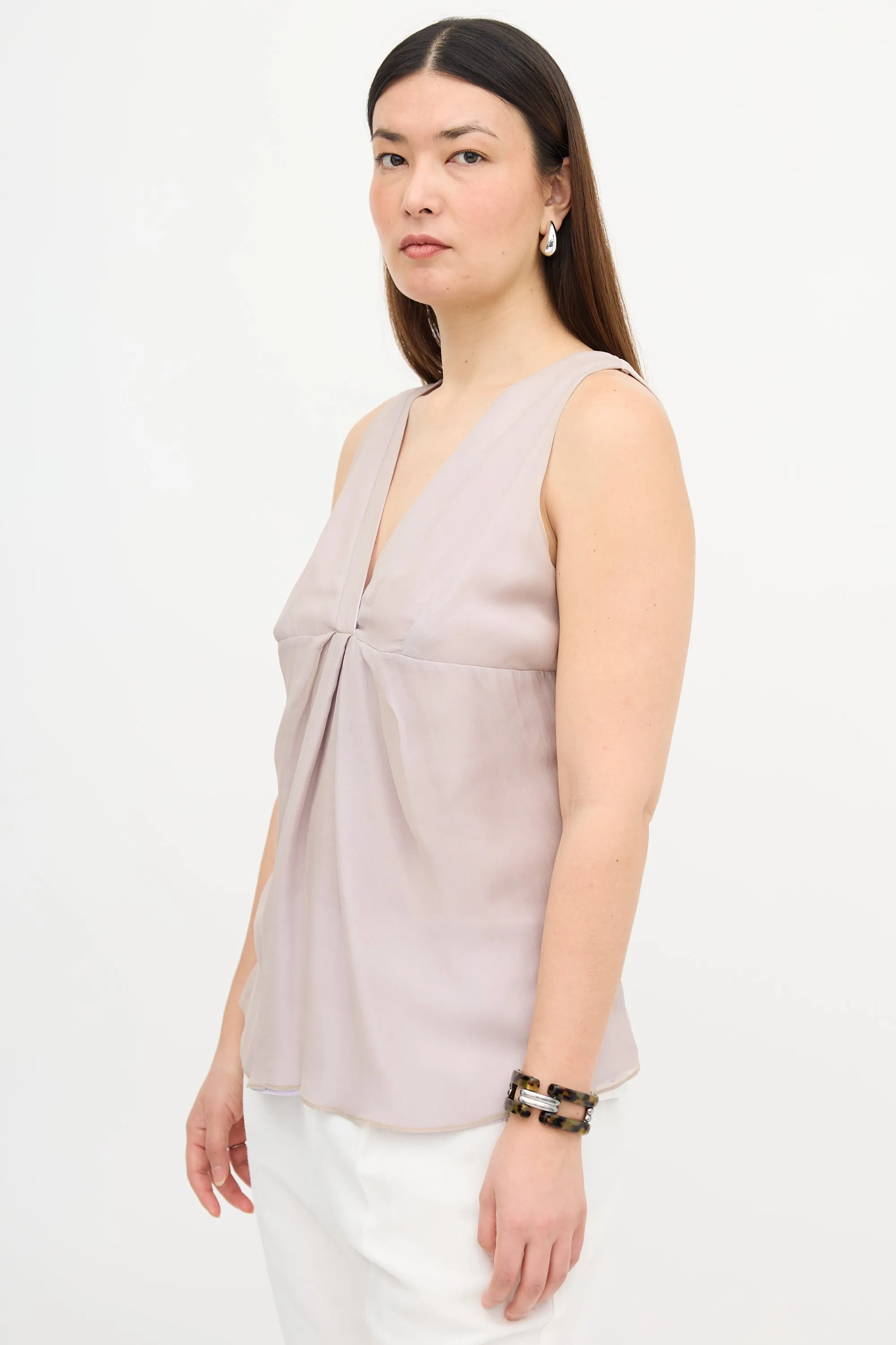 Silk Front Blouse sold by VSP Consignment product image thumbnail 3