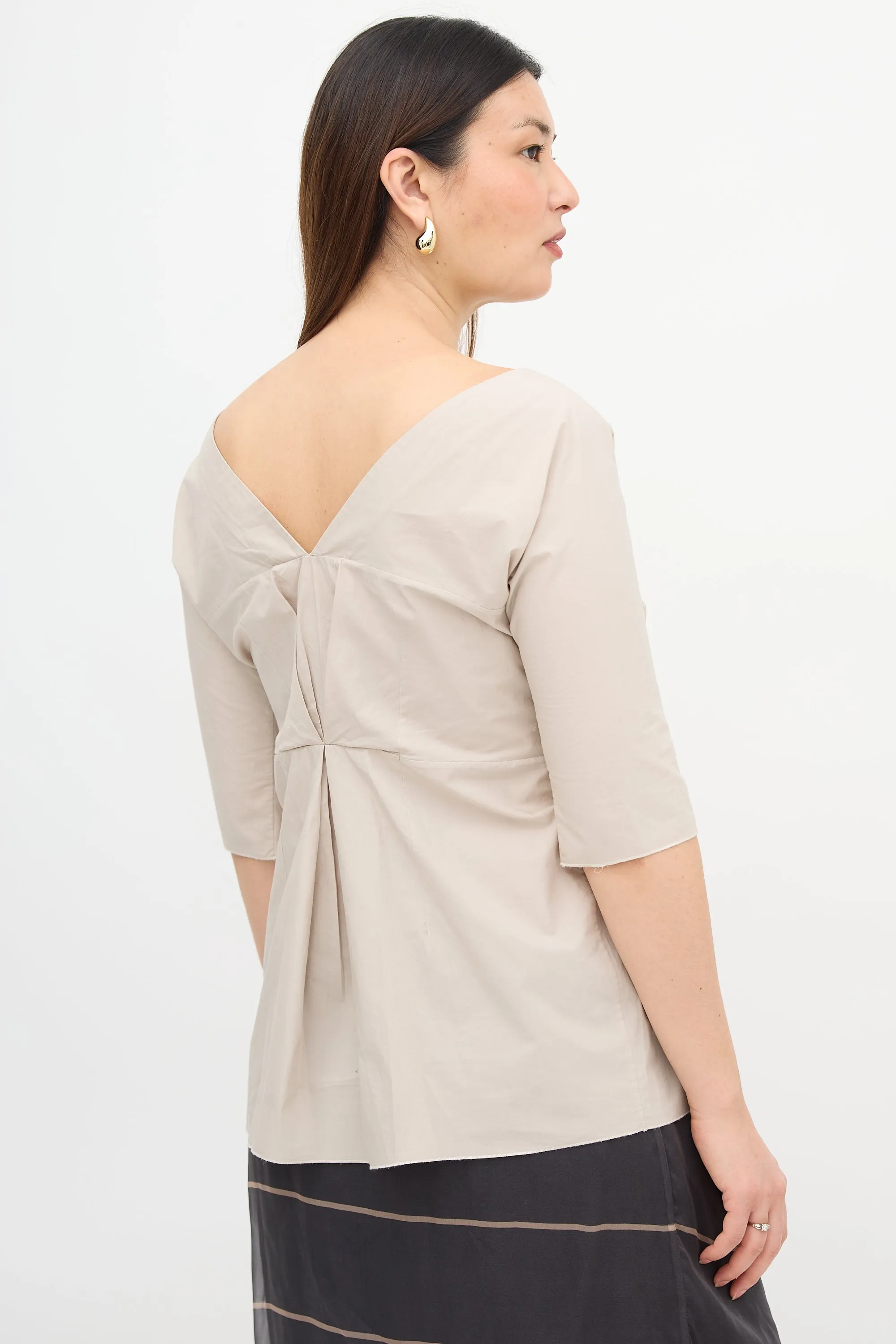 Pleated Tunic Blouse sold by VSP Consignment product image thumbnail 4