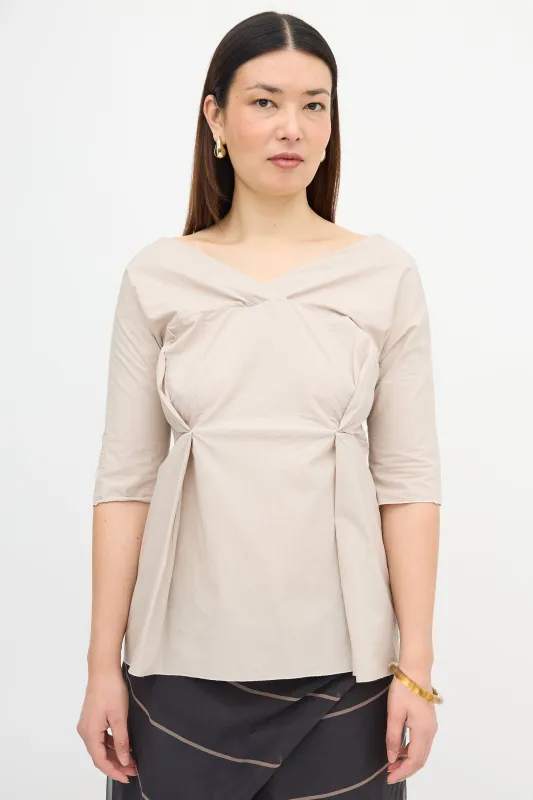 Pleated Tunic Blouse made by Marni