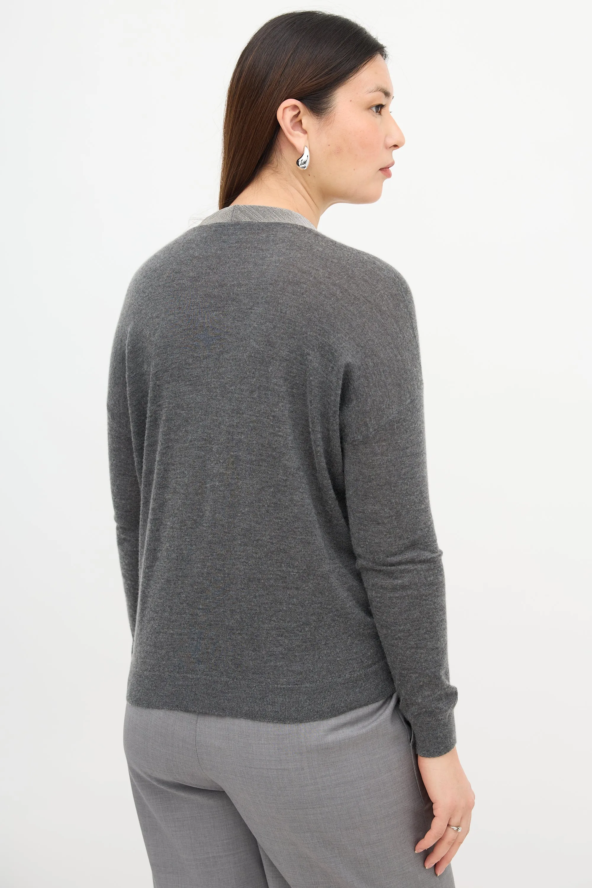 Cashmere Monili Trim Cardigan sold by VSP Consignment product image thumbnail 4