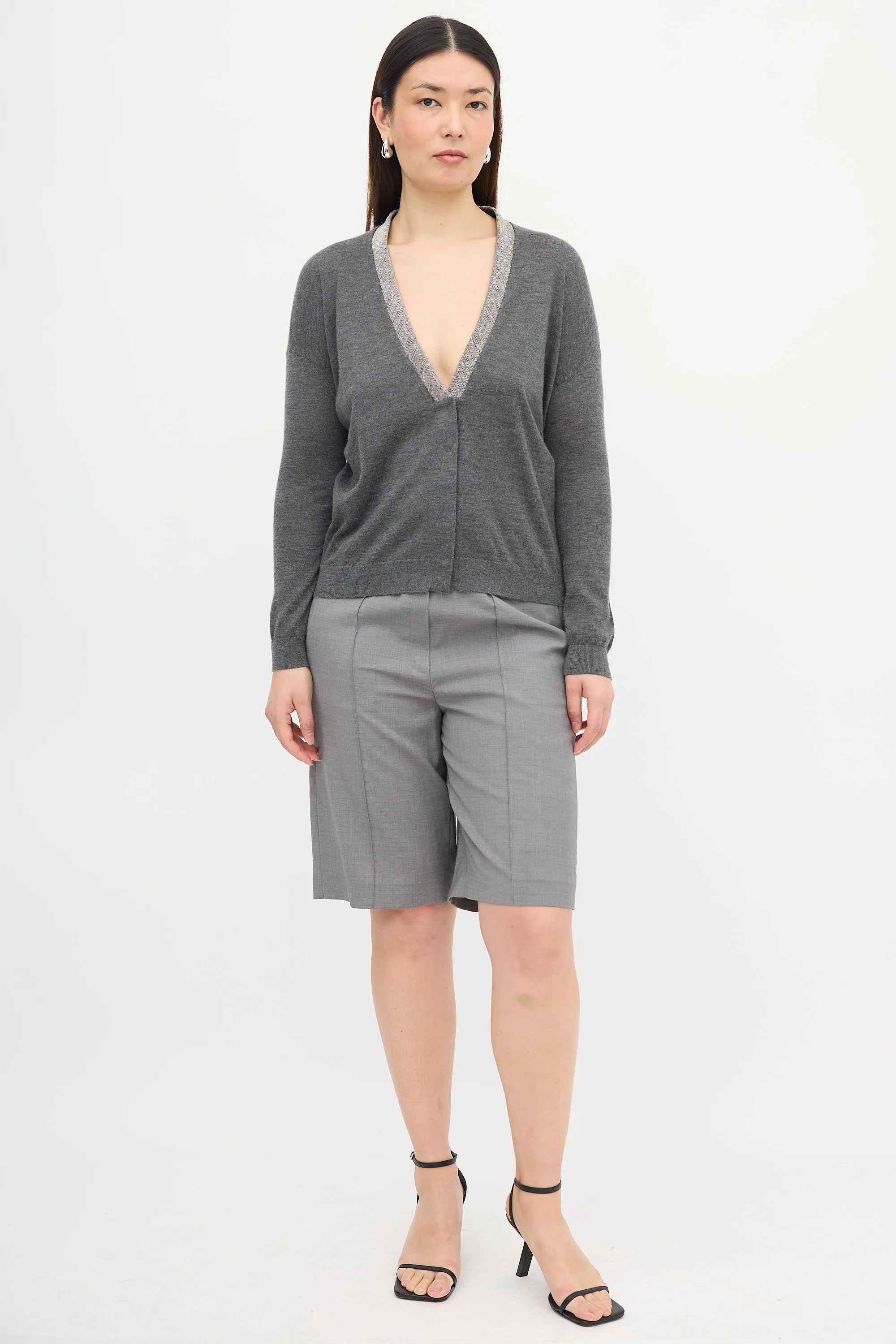 Cashmere Monili Trim Cardigan sold by VSP Consignment product image thumbnail 2