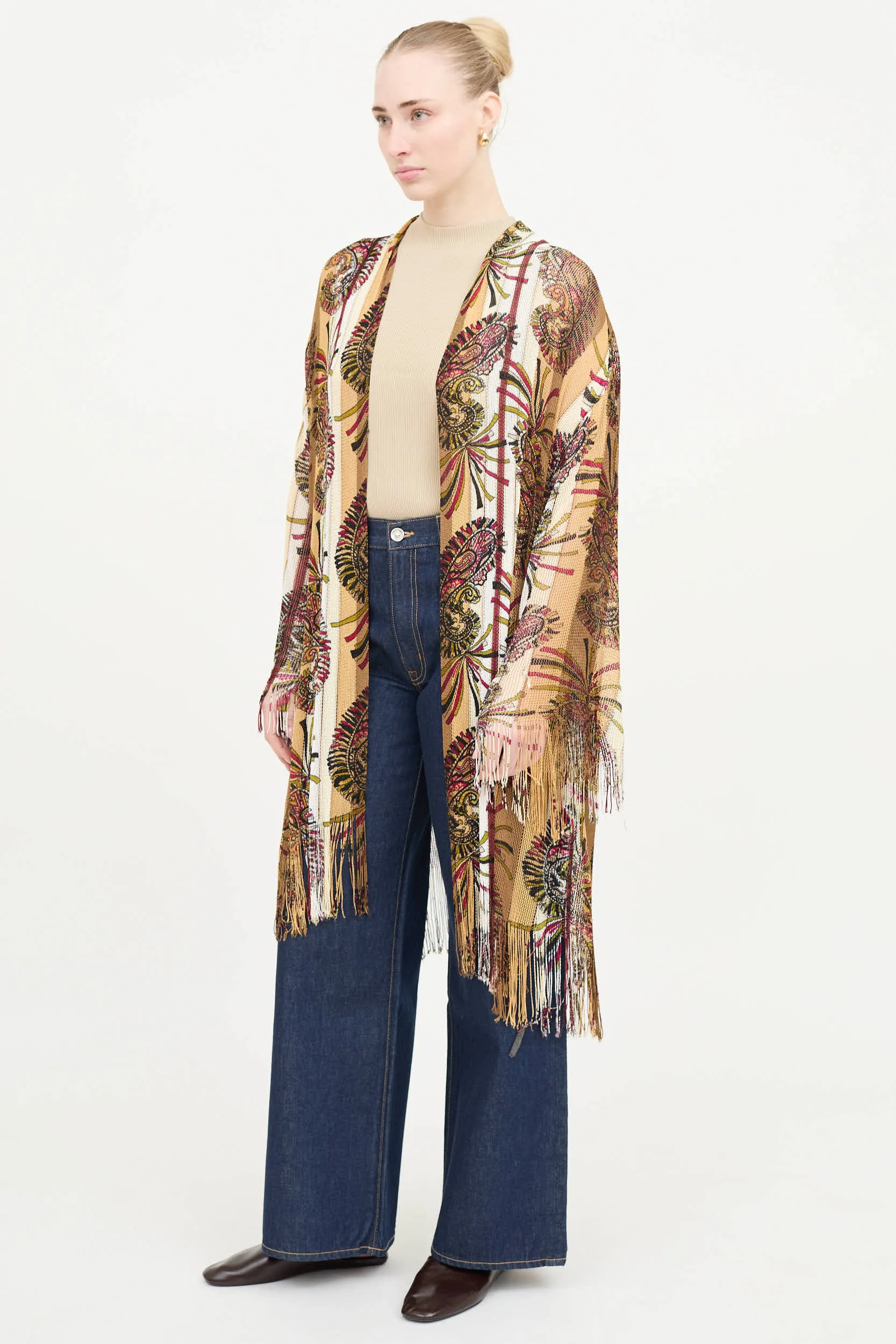 Knit Paisley Cardigan sold by VSP Consignment product image thumbnail 3