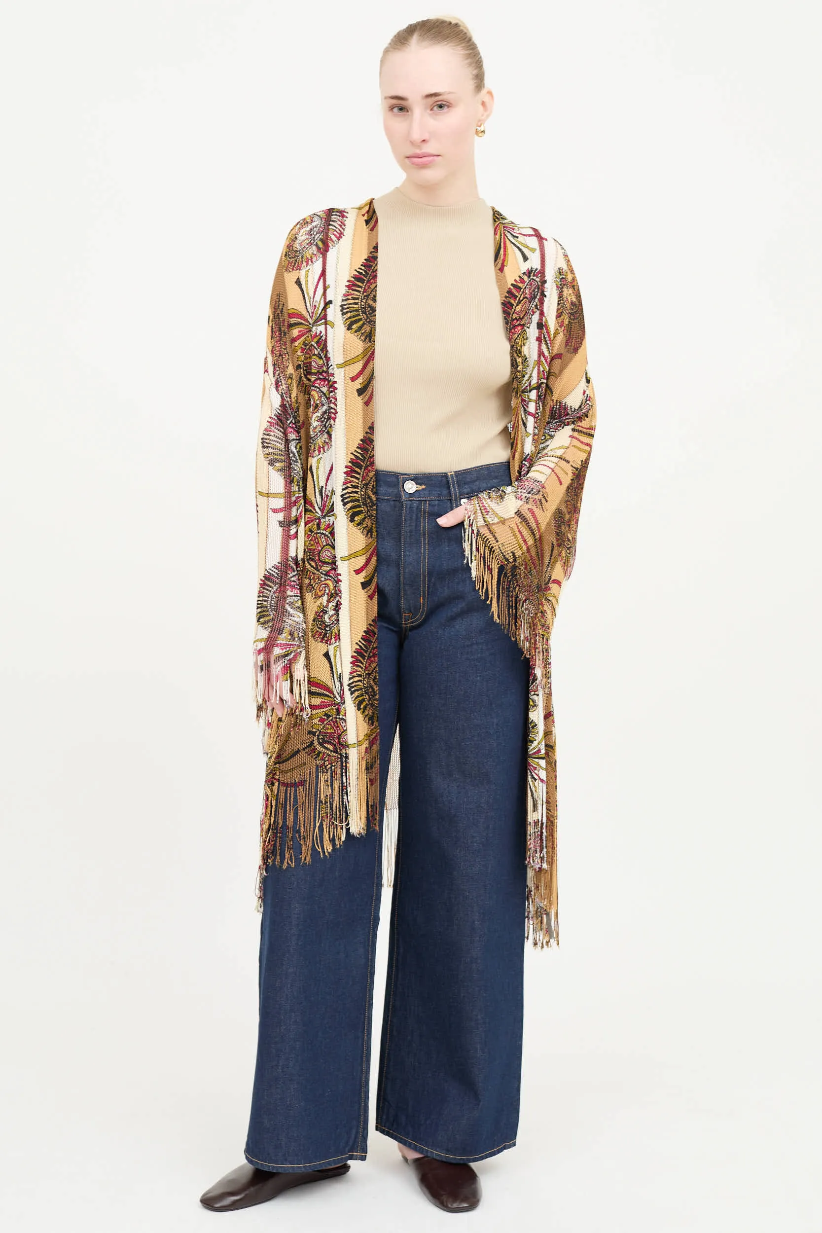 Knit Paisley Cardigan sold by VSP Consignment product image thumbnail 5