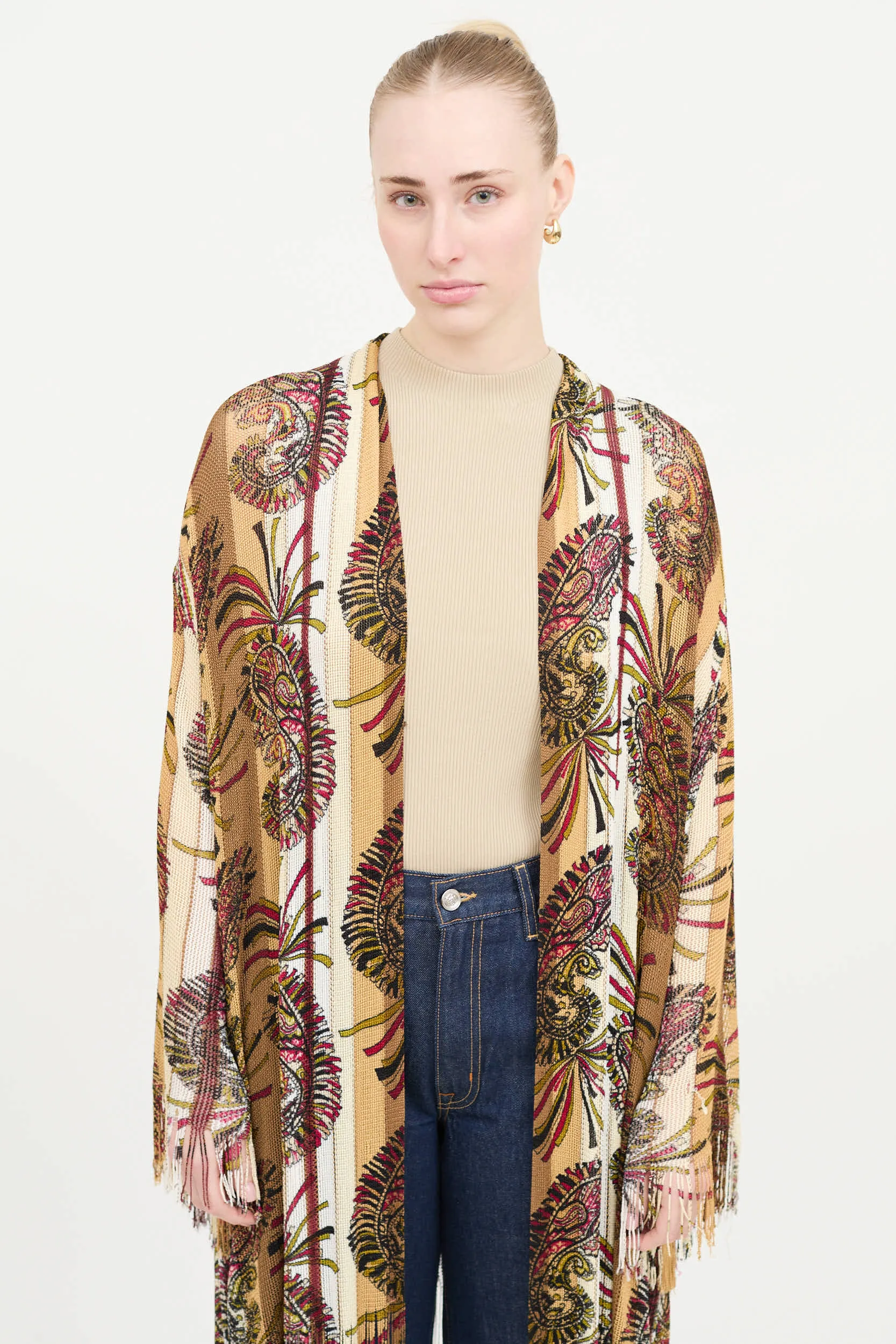 Knit Paisley Cardigan sold by VSP Consignment product image thumbnail 2