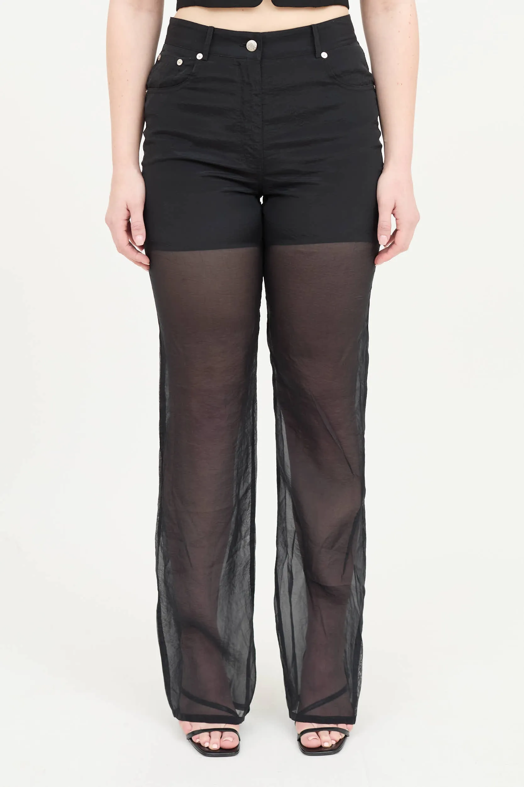 Sheer Straight Pant sold by VSP Consignment