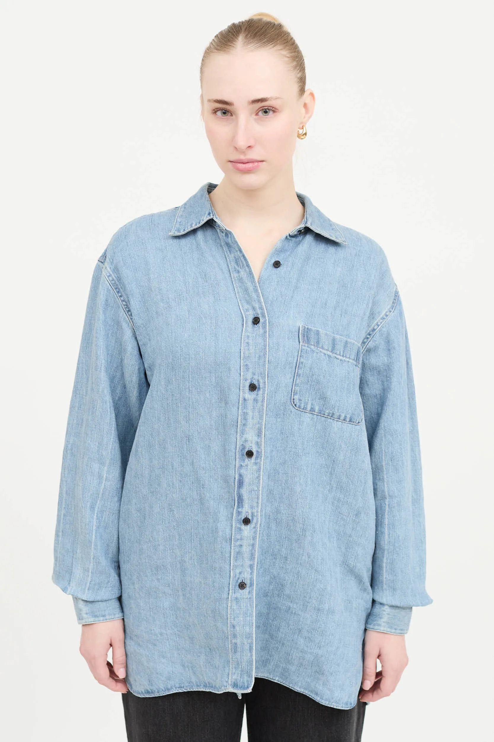 Linen Nesson Button Up Shirt sold by VSP Consignment