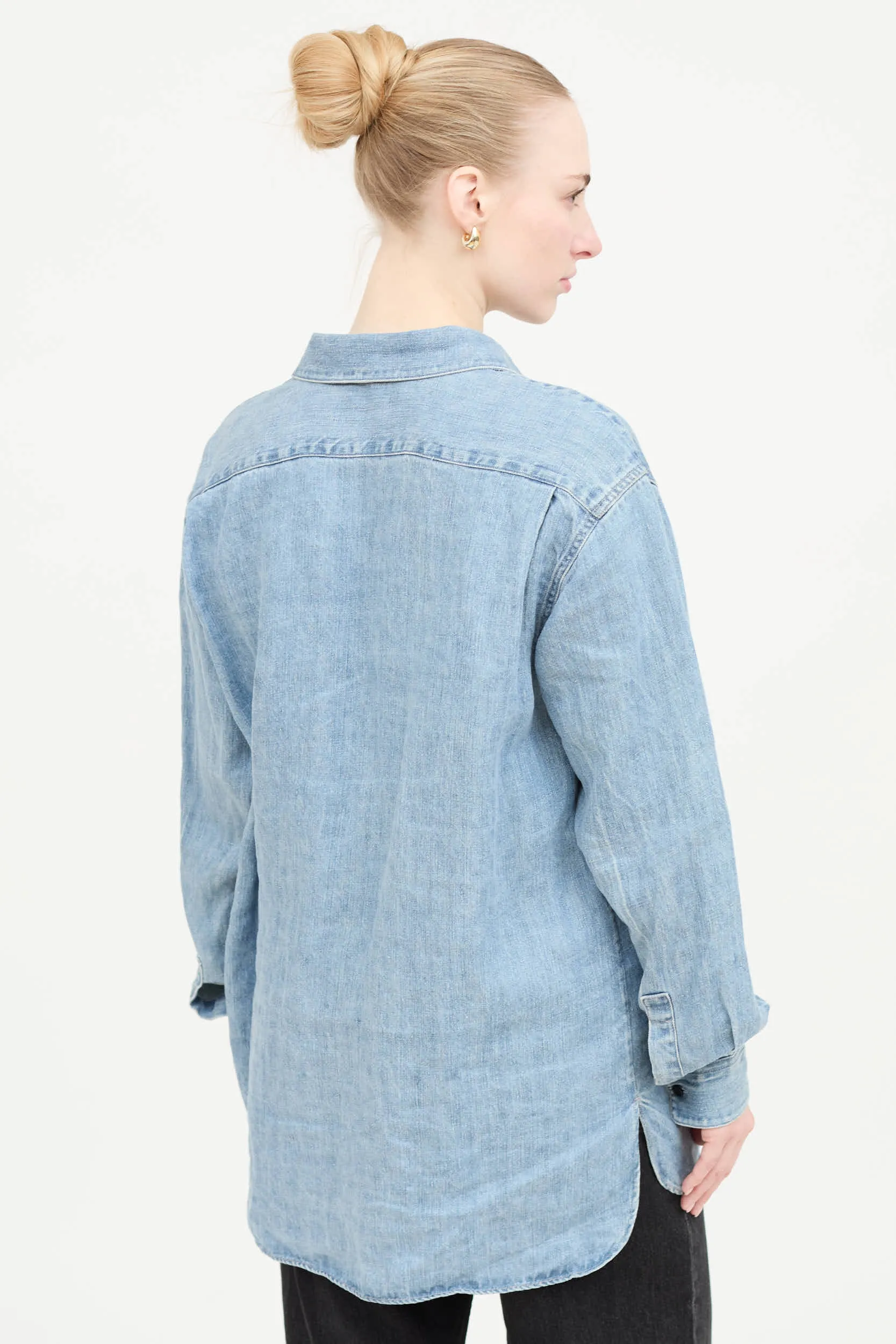 Linen Nesson Button Up Shirt sold by VSP Consignment product image thumbnail 4