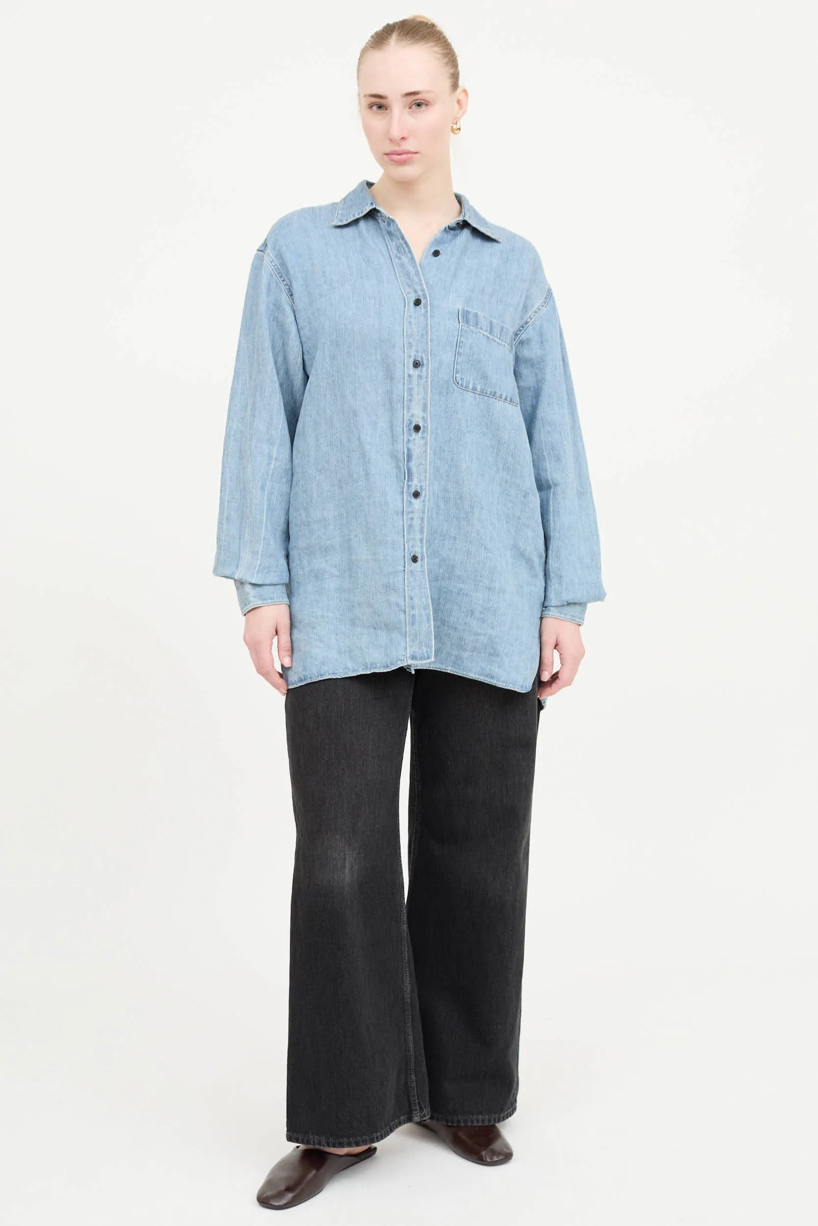 Linen Nesson Button Up Shirt sold by VSP Consignment product image thumbnail 5