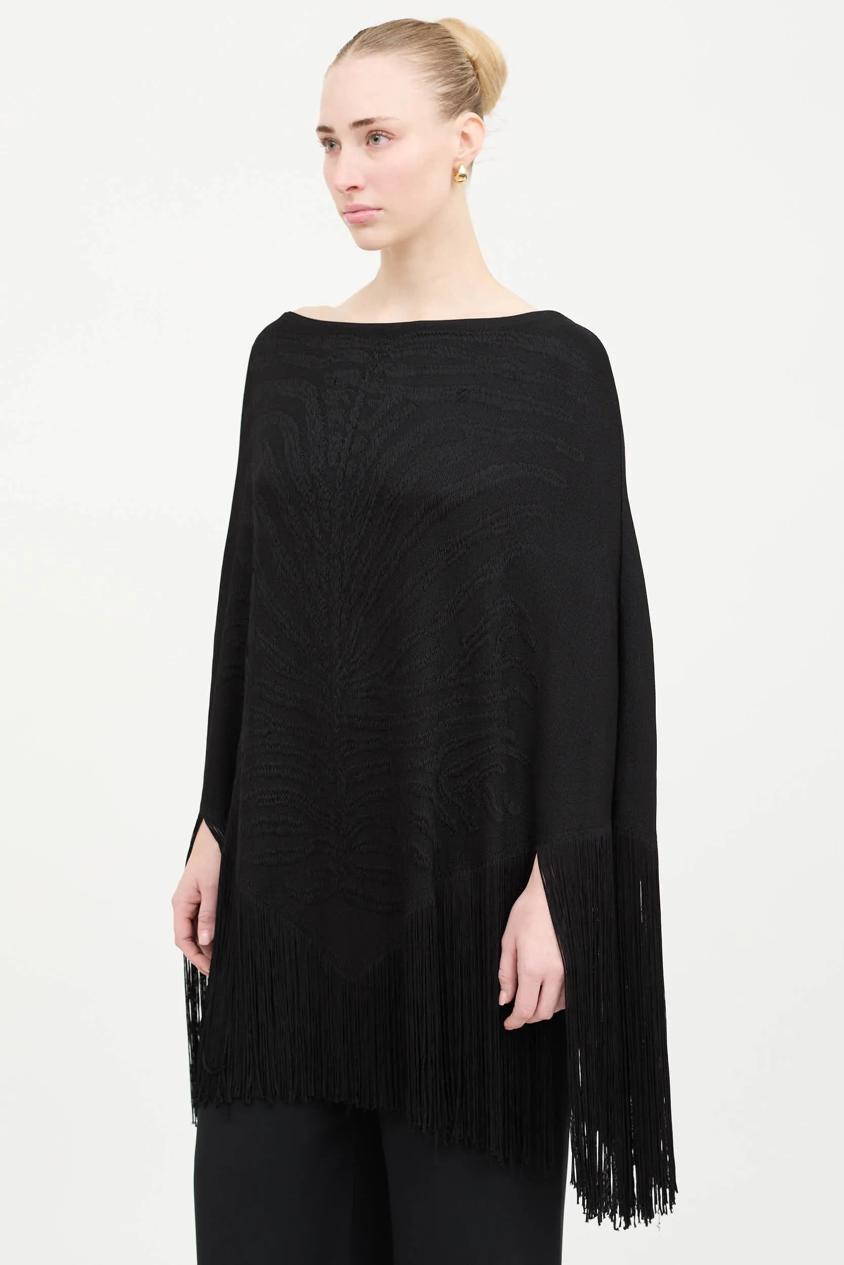 Knit Tassel Cape sold by VSP Consignment product image thumbnail 3