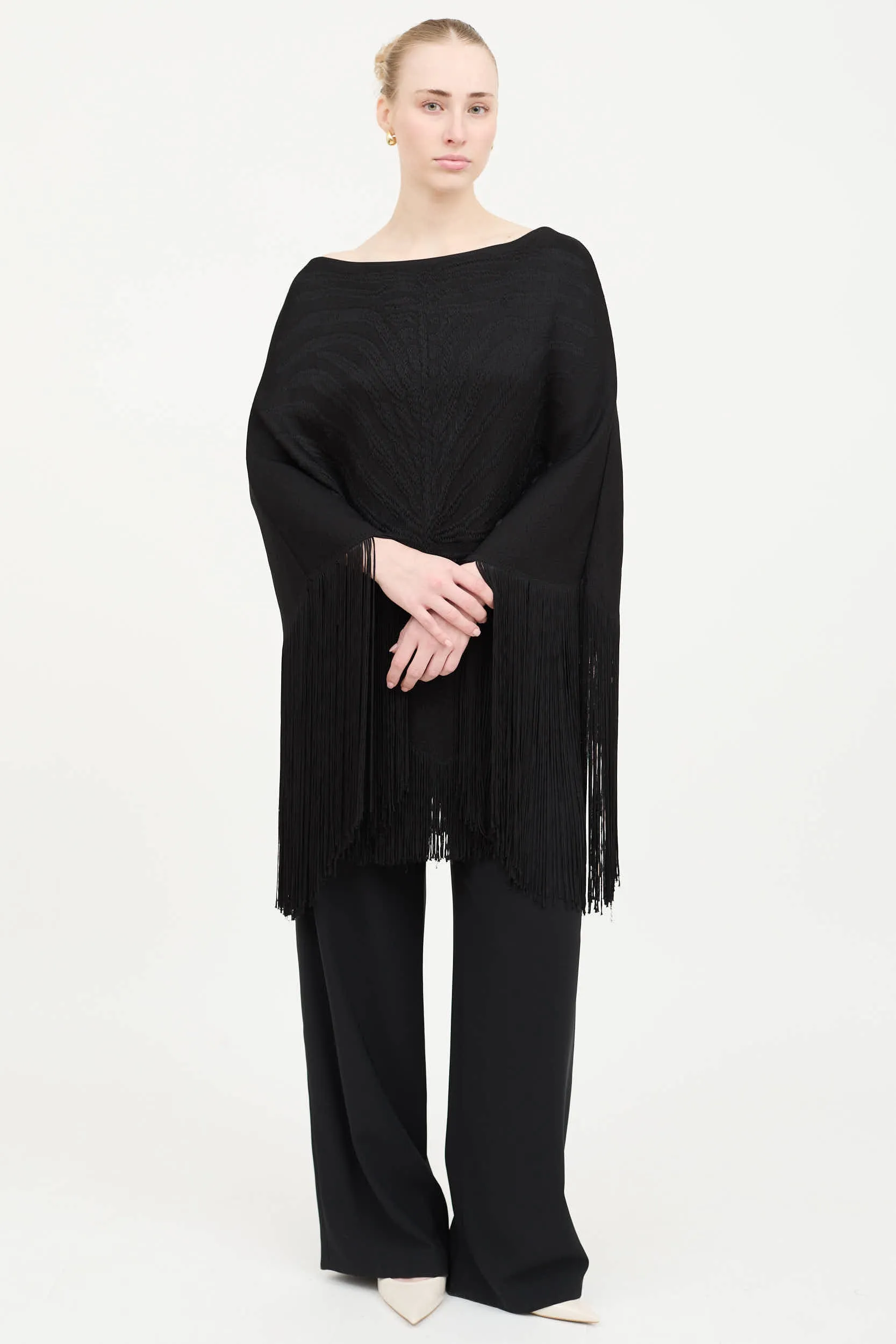 Knit Tassel Cape sold by VSP Consignment product image thumbnail 5