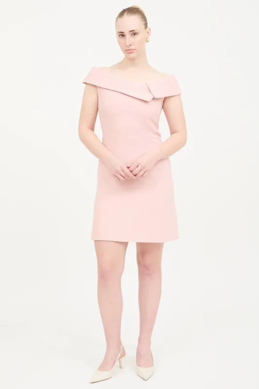 SS 2019 Wool Off Shoulder Dress made by Dior