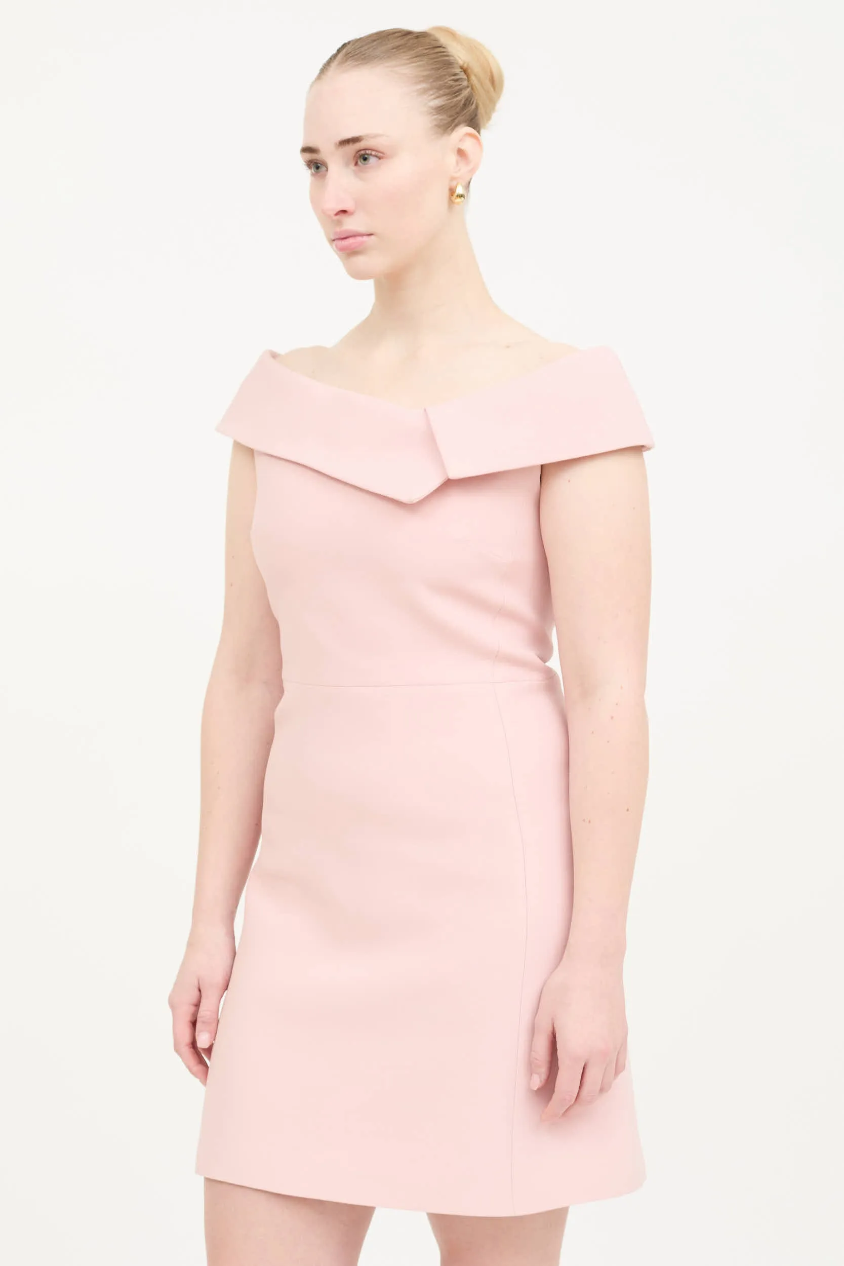 SS 2019 Wool Off Shoulder Dress sold by VSP Consignment product image thumbnail 3