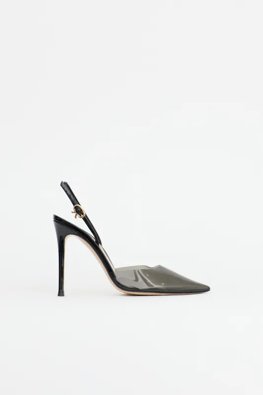 Vinyl Ribbon D'Orsay Heel made by Gianvito Rossi