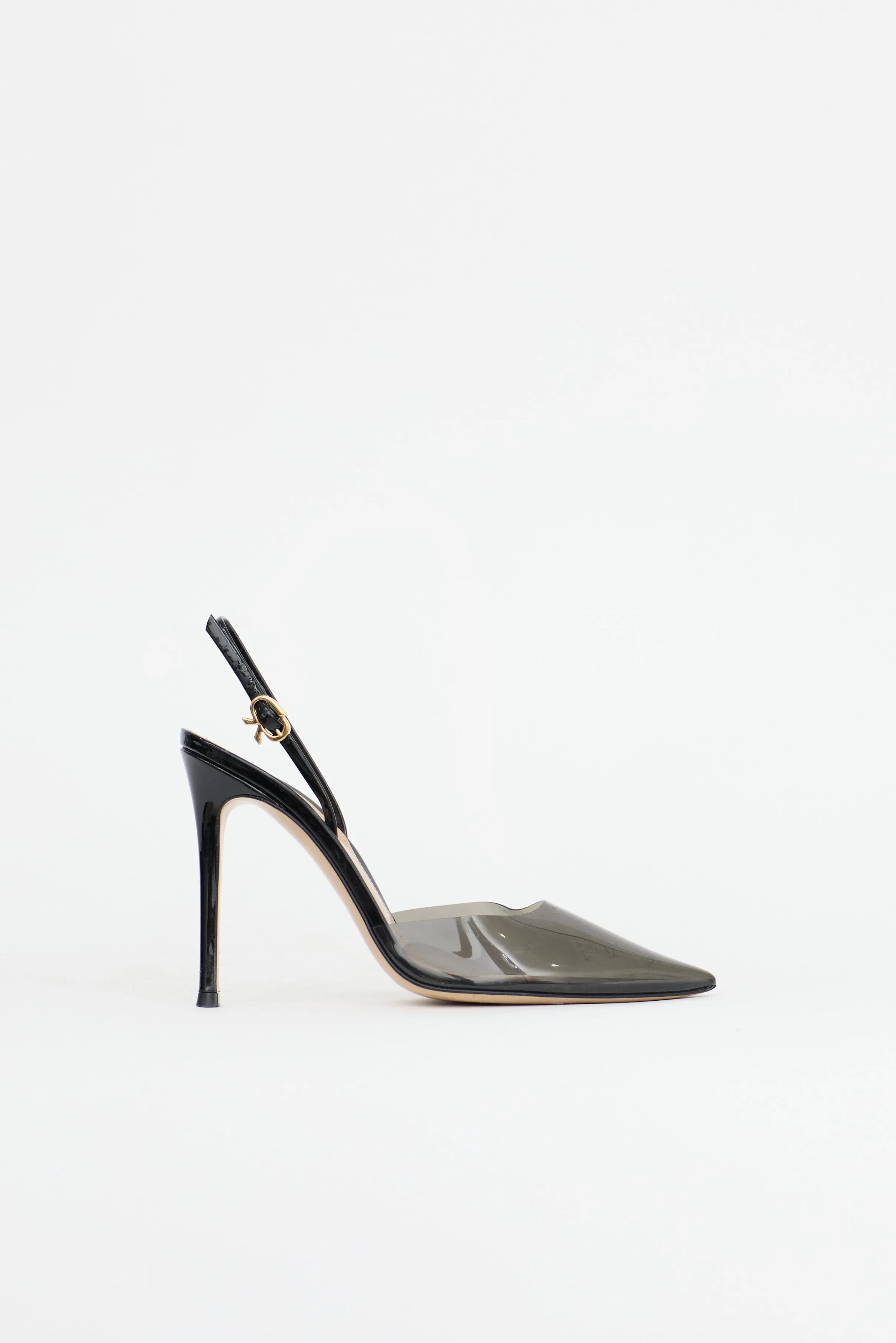 Vinyl Ribbon D'Orsay Heel sold by VSP Consignment