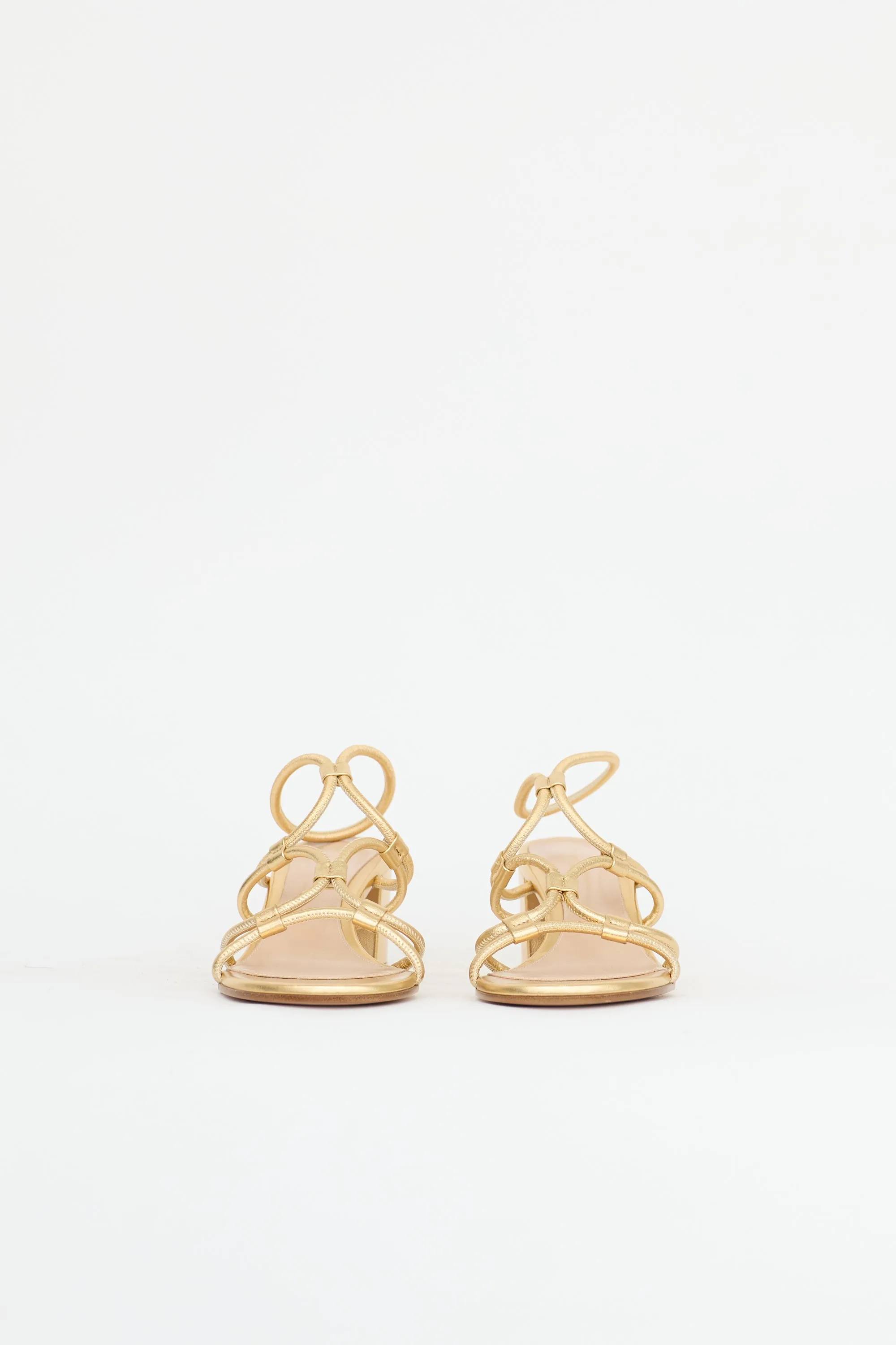 Metallic Leather Sandal sold by VSP Consignment product image thumbnail 3