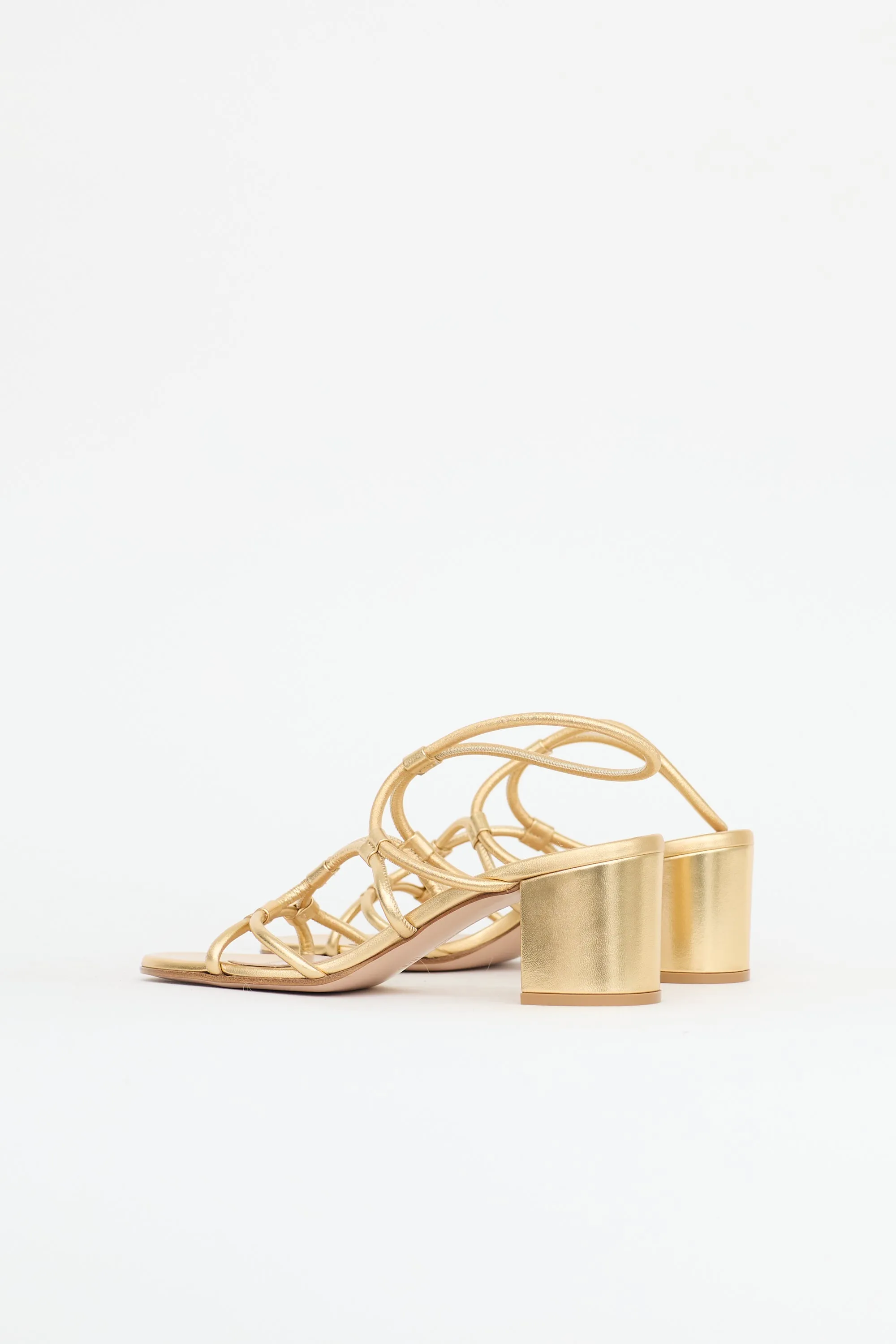 Metallic Leather Sandal sold by VSP Consignment product image thumbnail 4