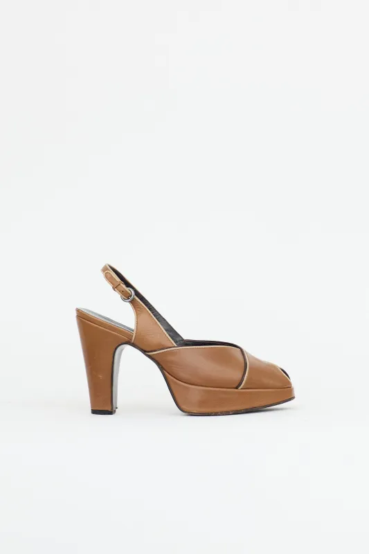 FW 2000 Leather Heel made by Miu Miu