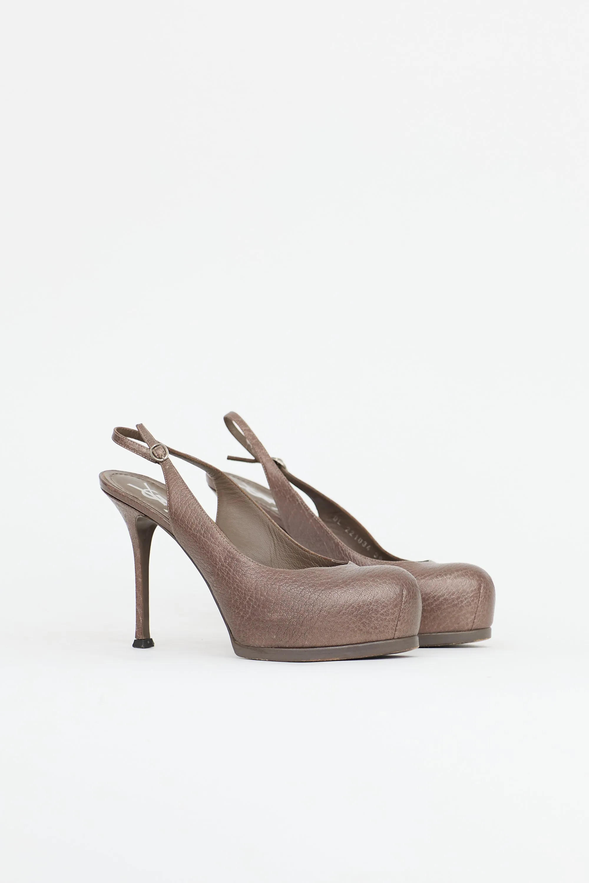 Leather Slingback Heel sold by VSP Consignment product image thumbnail 2