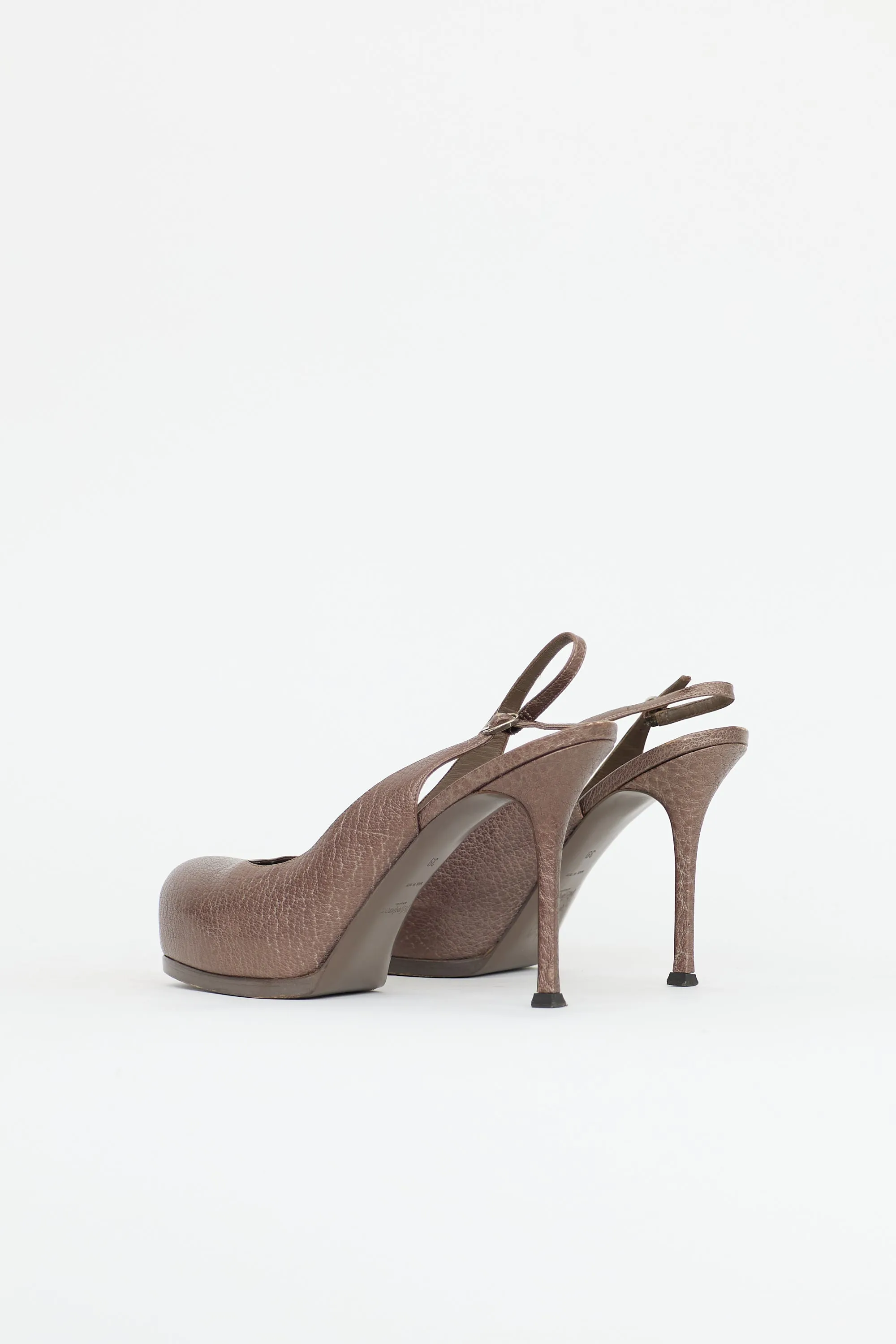 Leather Slingback Heel sold by VSP Consignment product image thumbnail 4