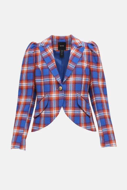 Wool Plaid Blazer made by Smythe