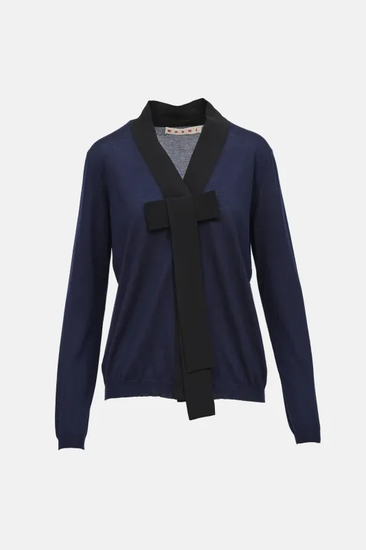 Cashmere Bow Cardigan made by Marni
